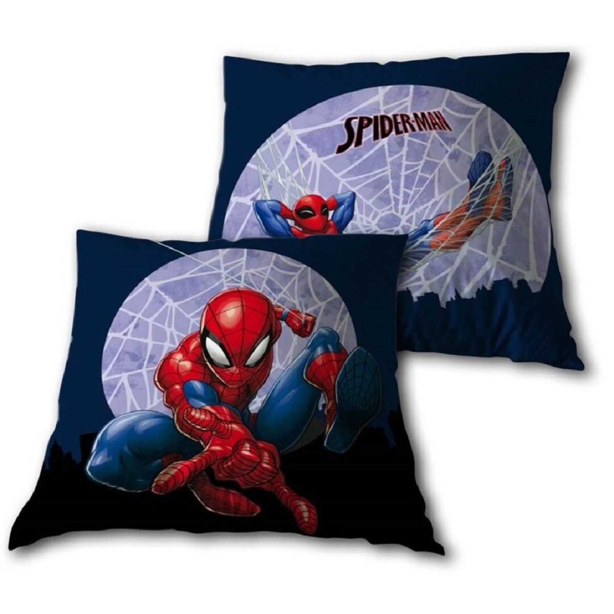 Spiderman Dekokissen Velboa Dekokissen – Perfektes Couchkissen (1 Stück)