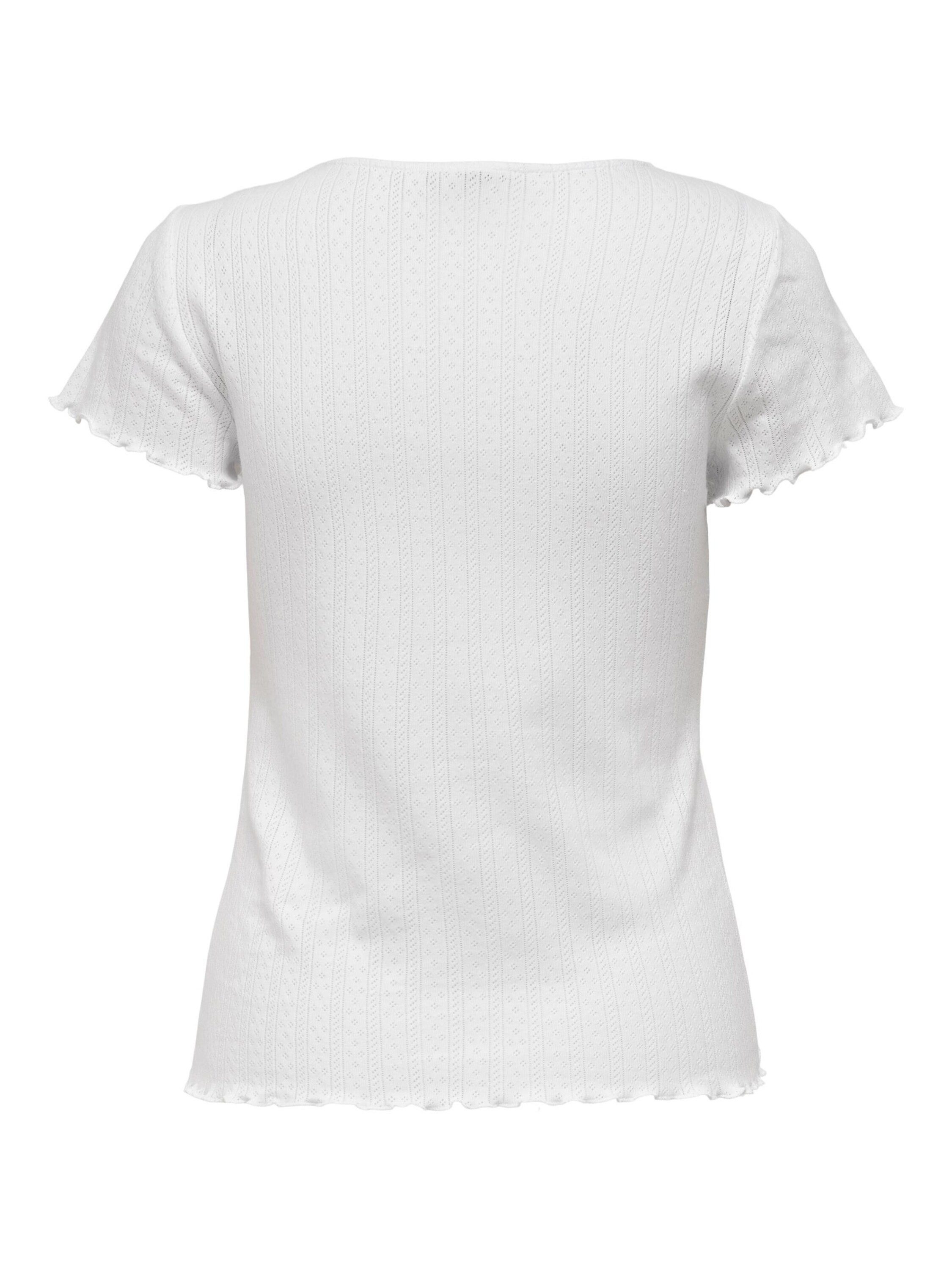ONLY T-Shirt (1-tlg) Lochmuster günstig online kaufen
