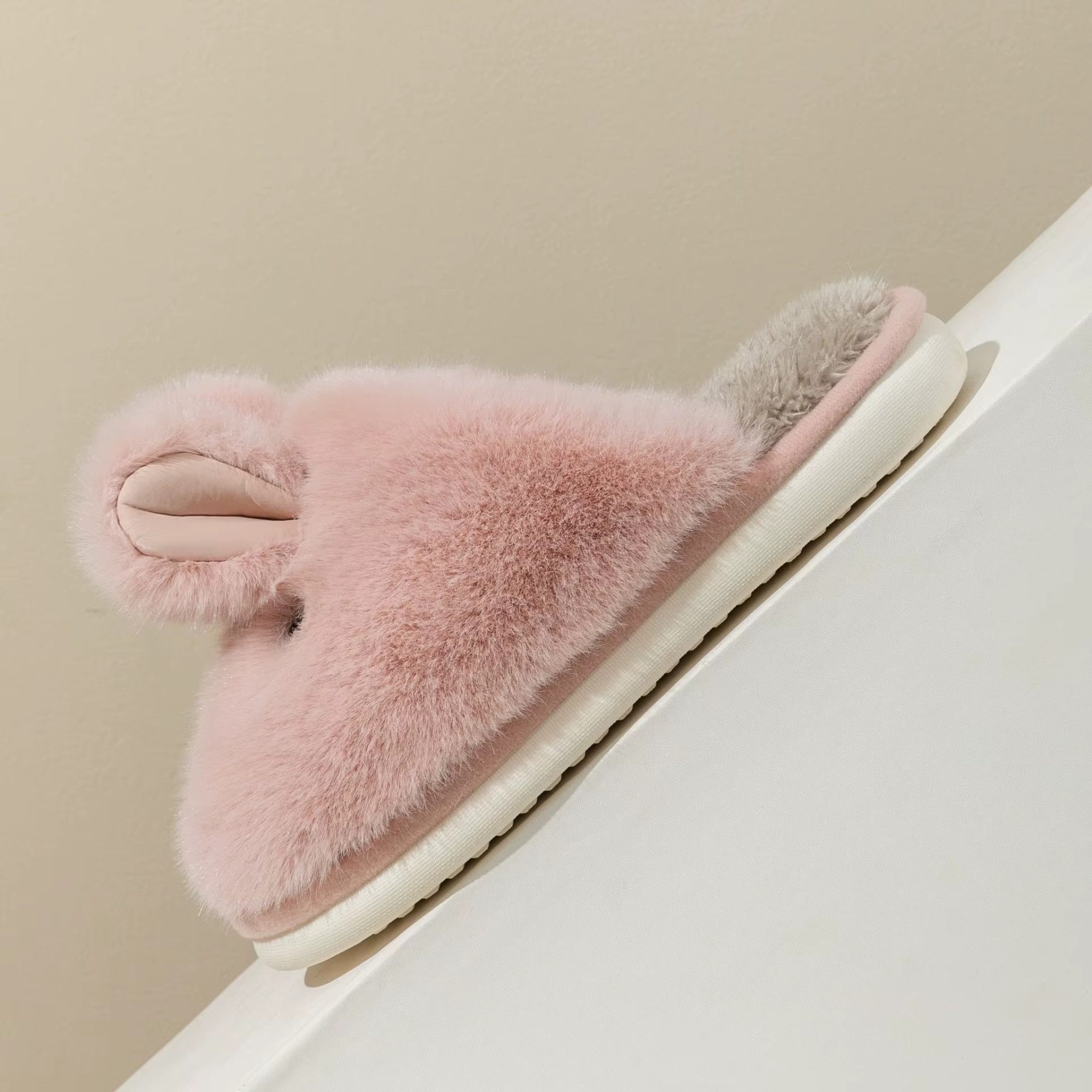 NEXORA Hasen Hausschuhe Damen – warm & flauschig, Plüsch Hausschuhe Plüsch Hausschuhe (Paar, Paar) extra kuschelige Hausschuhe im Hasendesign