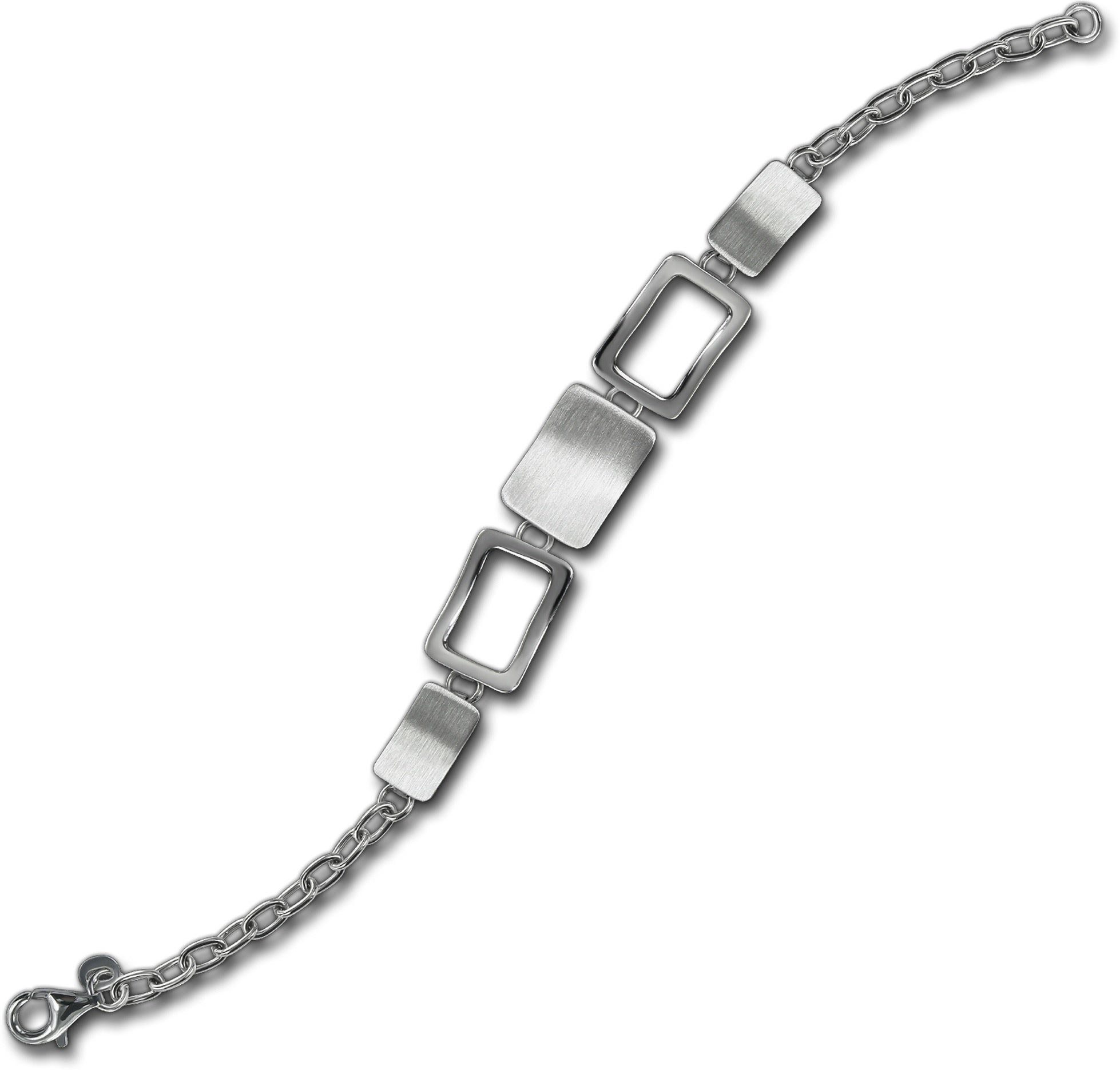 ca. Balia 20cm, 925 Silber Damen Silber (Square) Armband (Armband), mattiert Balia Silberarmband Armband für