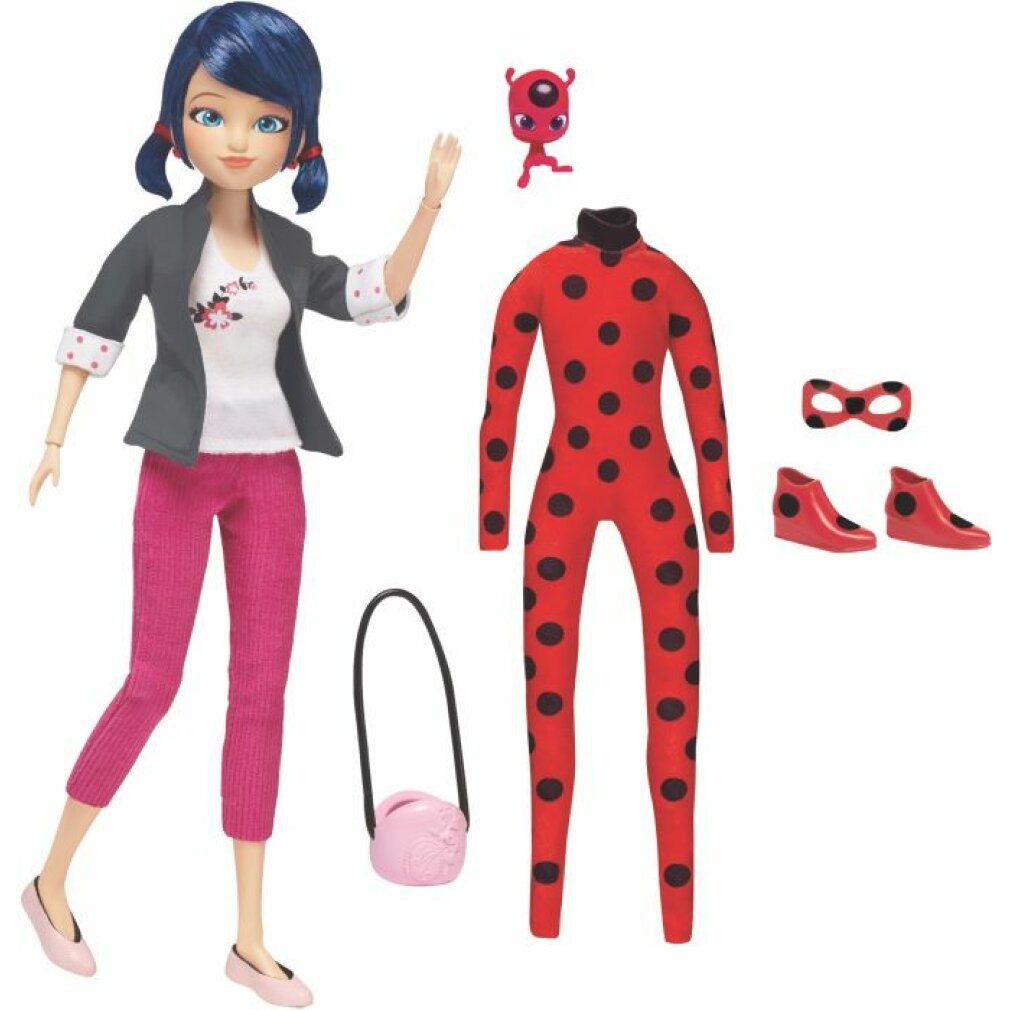 Vedes Stoffpuppe Bandai Miraculous Puppe mit Bekleidung,ca. 26cm