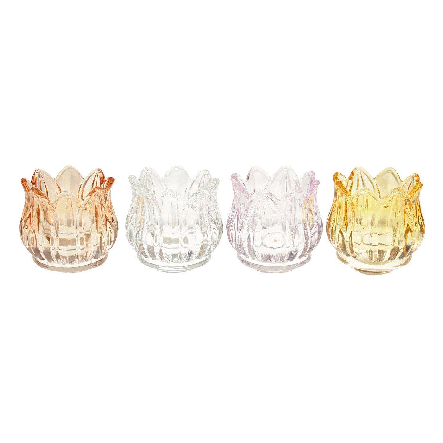 Macosa Home Windlicht Tulpe Glas 4er günstig online kaufen
