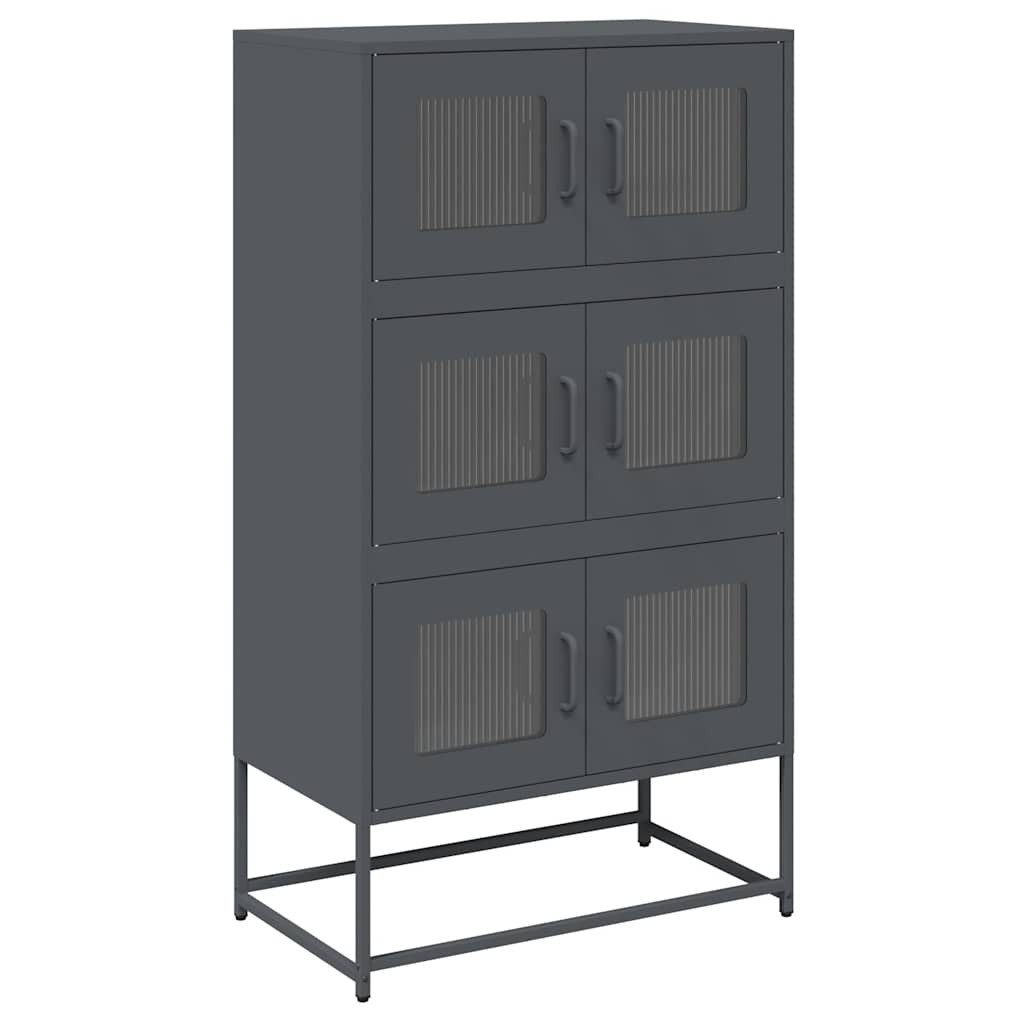 vidaXL Highboard Highboard Anthrazit 68x39x123 cm günstig online kaufen