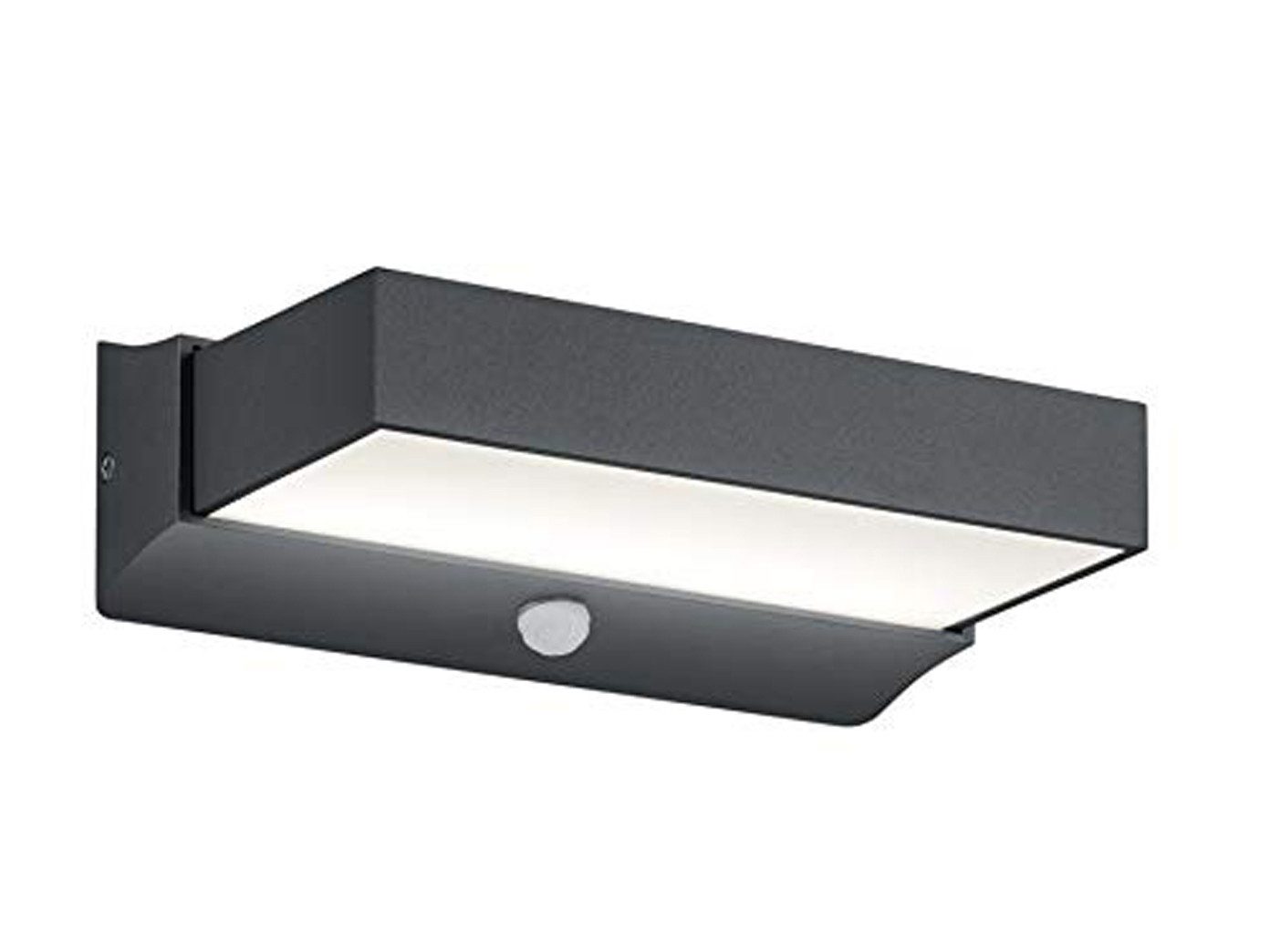 TRIO Leuchten LED Außen-Wandleuchte, Bewegungsmelder, LED fest integriert, Warmweiß, Wand Außenleuchte aus Aluminium zur Fassadenbeleuchtung, Breite 23cm