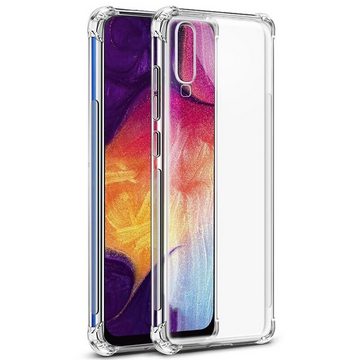 CoolGadget Handyhülle Anti Shock Rugged Case für Samsung Galaxy A70 6,7 Zoll, Slim Cover Kantenschutz Schutzhülle für Samsung A70 Hülle Transparent