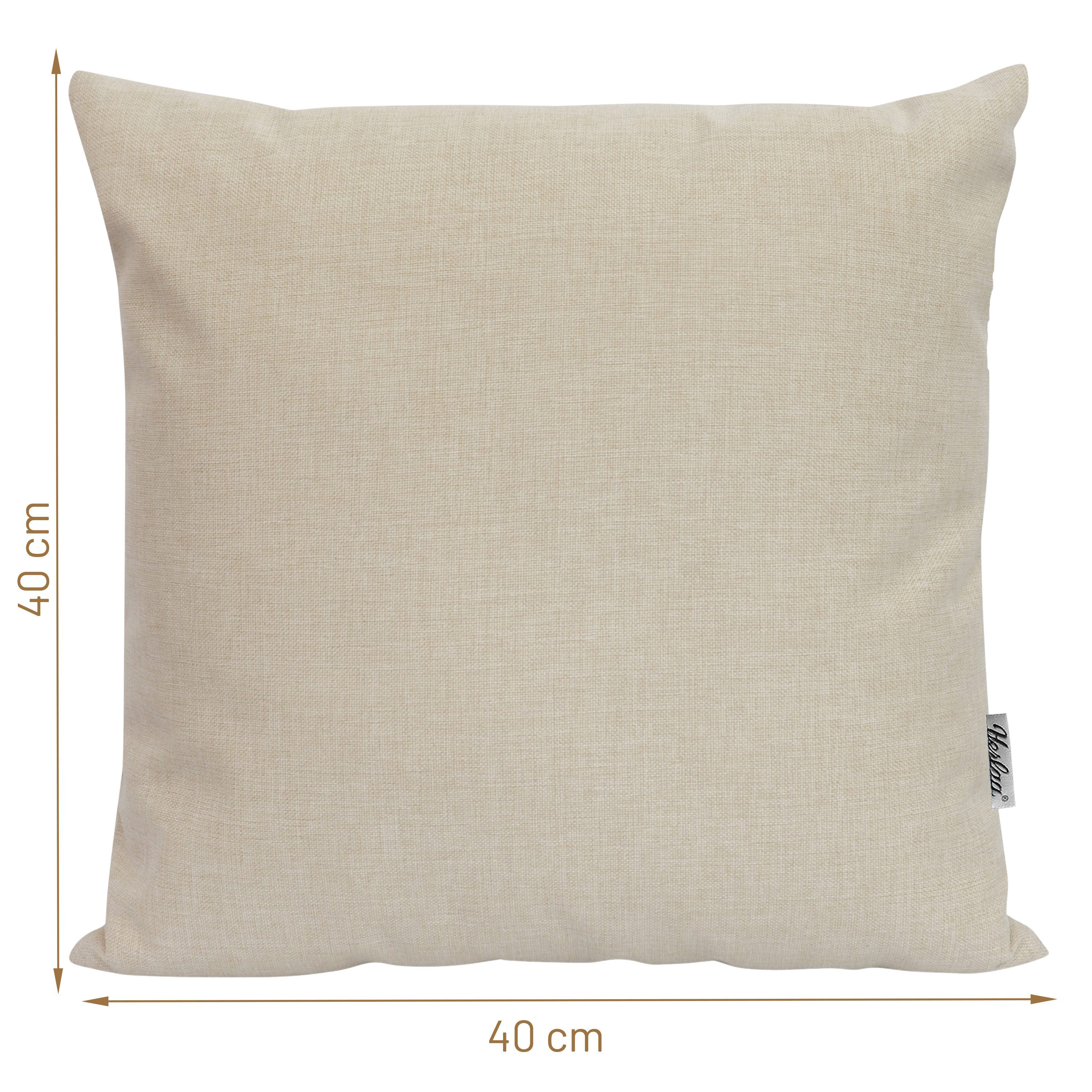 Herlag Dekokissen SUNNY Outdoorkissen Bezug, Garten, 40x40cm oder 50x50cm, Wetterfest, 9 Farben, Nur Hülle – Bild 4 von 5
