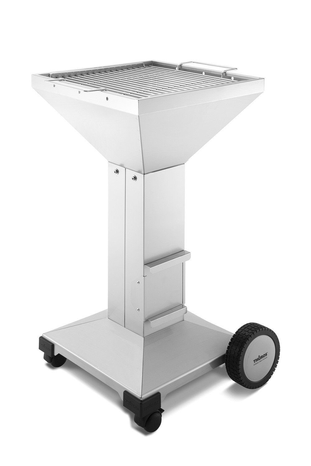 Thüros Holzkohlegrill Thüros Holzkohlegrill T3-F / Edelstahl Säulengrill 42x42 cm fahrbar