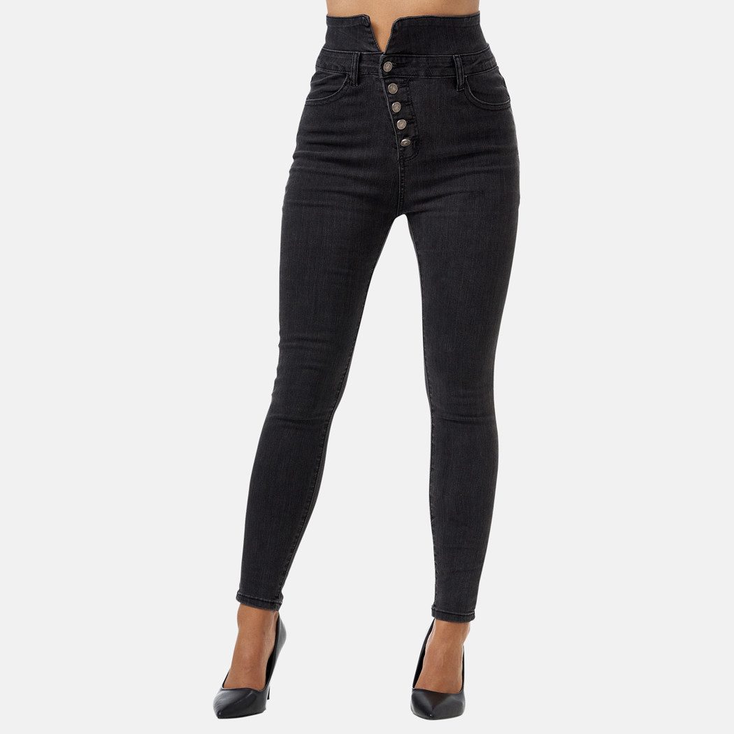 Elara Straight-Jeans Stretchhose