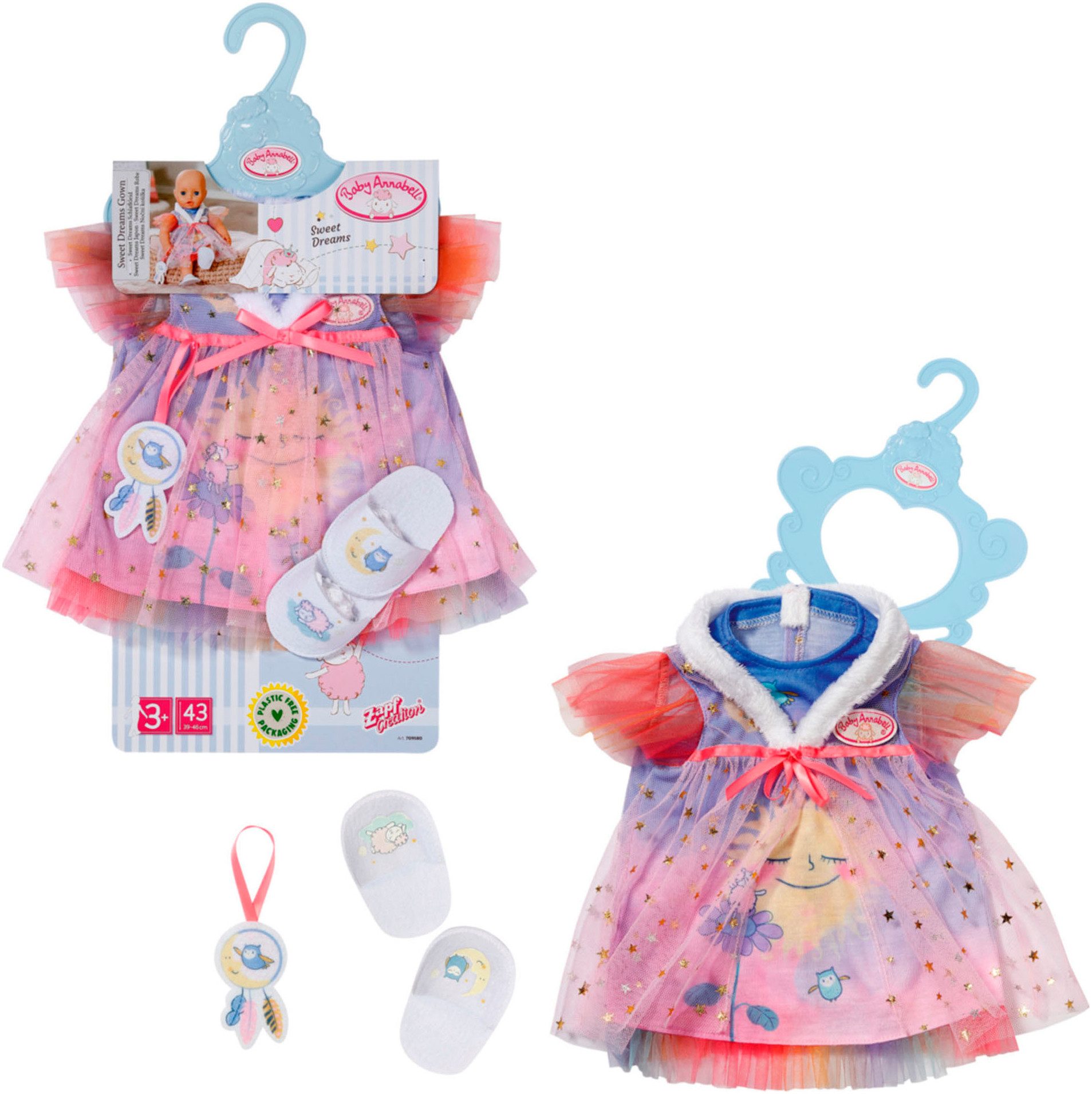 Baby annabell sweet dreams pyjamas hotsell
