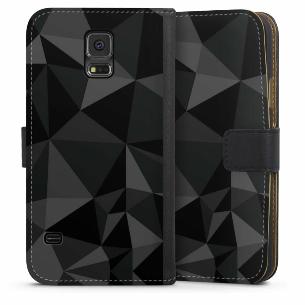 DeinDesign Handyhülle »Polygon Pattern Black« Samsung Galaxy S5, Hülle,  Handy Flip Case, Wallet Cover, Handytasche Leder Geometric Muster Abstrakt  online kaufen | OTTO