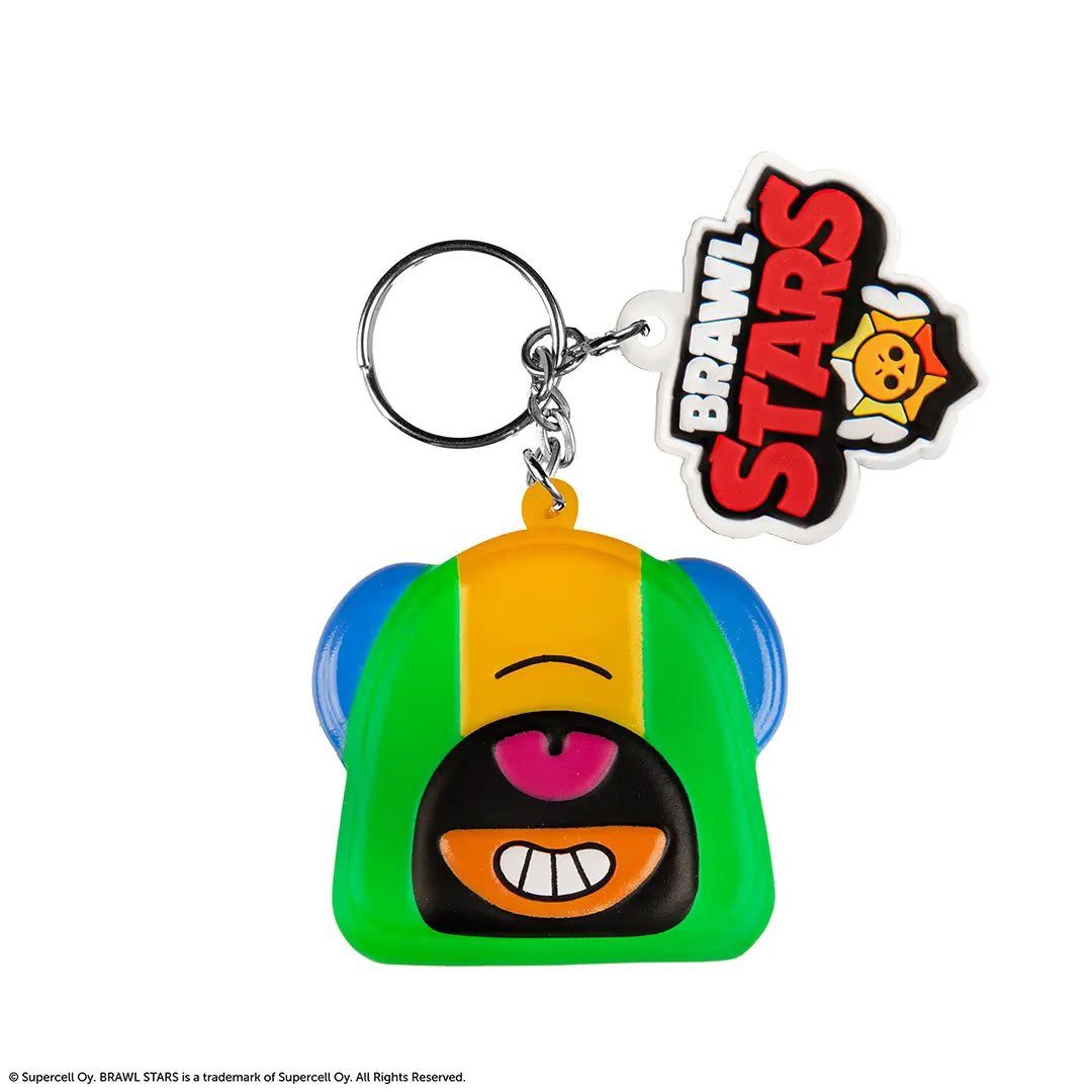Cinereplicas Schlüsselanhänger Brawl Stars Leon Squishy Schlüsselanhänger