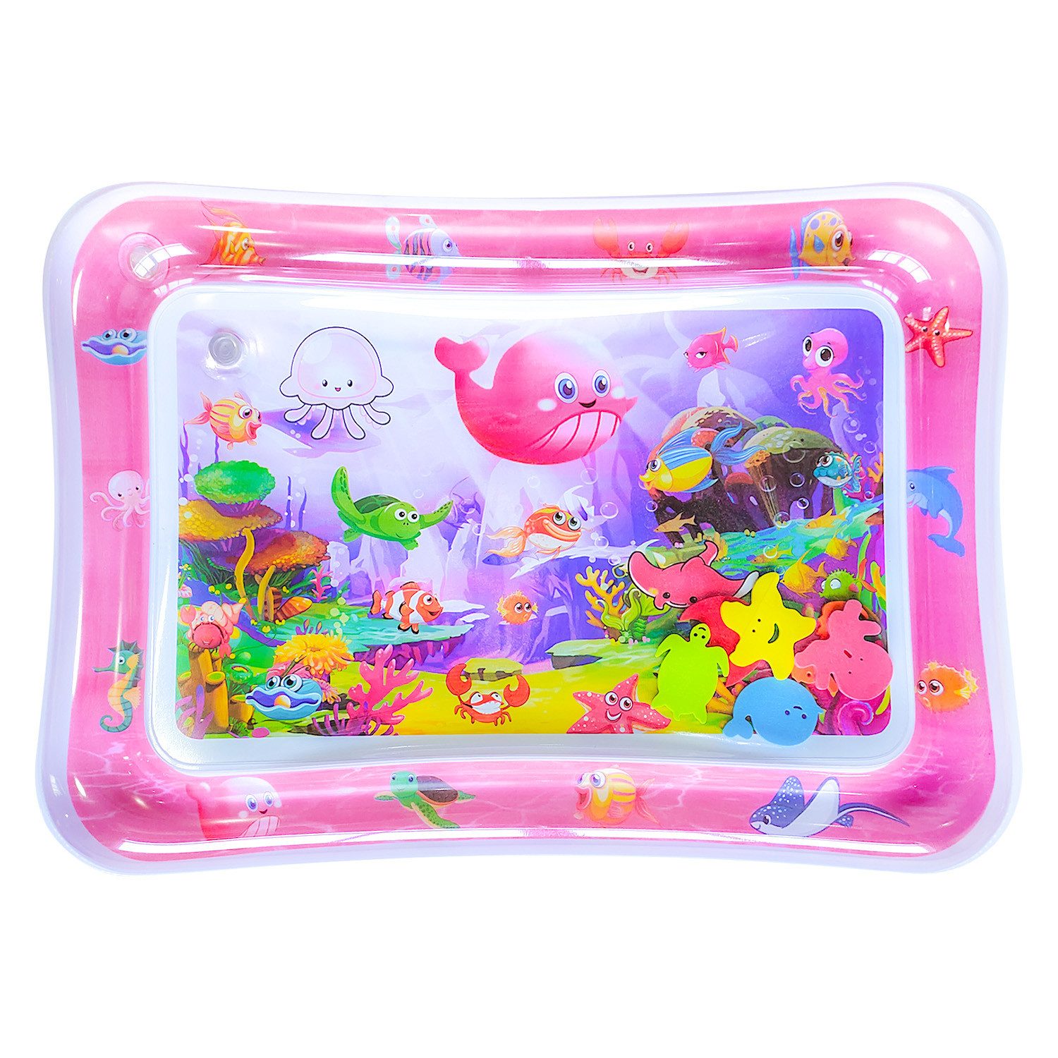 HYTIREBY Planschbecken Wassermatte baby,Wasser Ocean, Baby-Spielzeug,Rosa, (1-tlg), Baby-Geschenke, entwickeln sensorisches Spielzeug