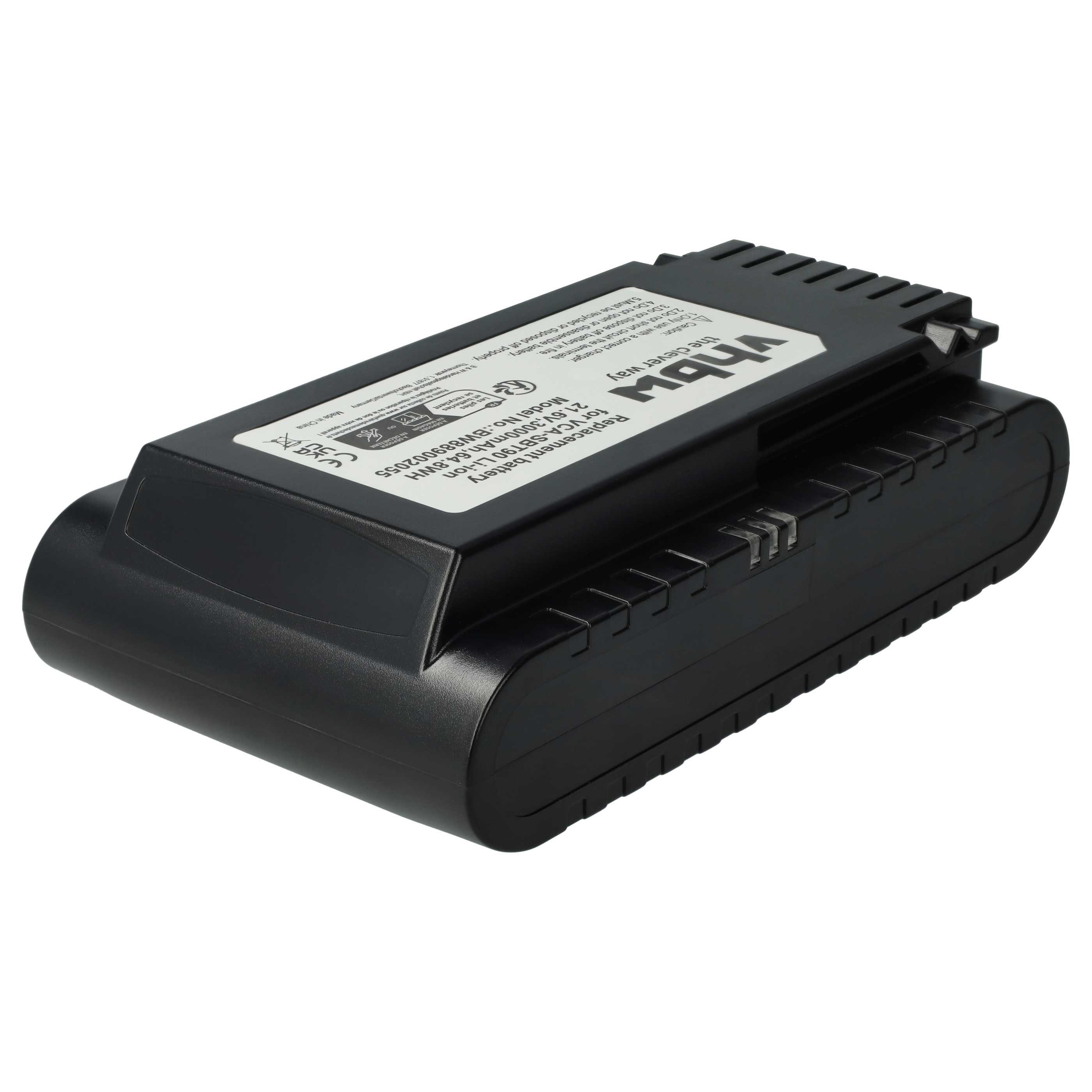 vhbw Akku passend für Samsung Jet 75 Multi VS20T7534T1/SH, 70 LIGHT, 70 Staubsauger-Akku Akku Li-Ion 3000 mAh (21,6 V, 1 St), Leistungsfähiger Austausch-Akku für Ihren Staubsauger