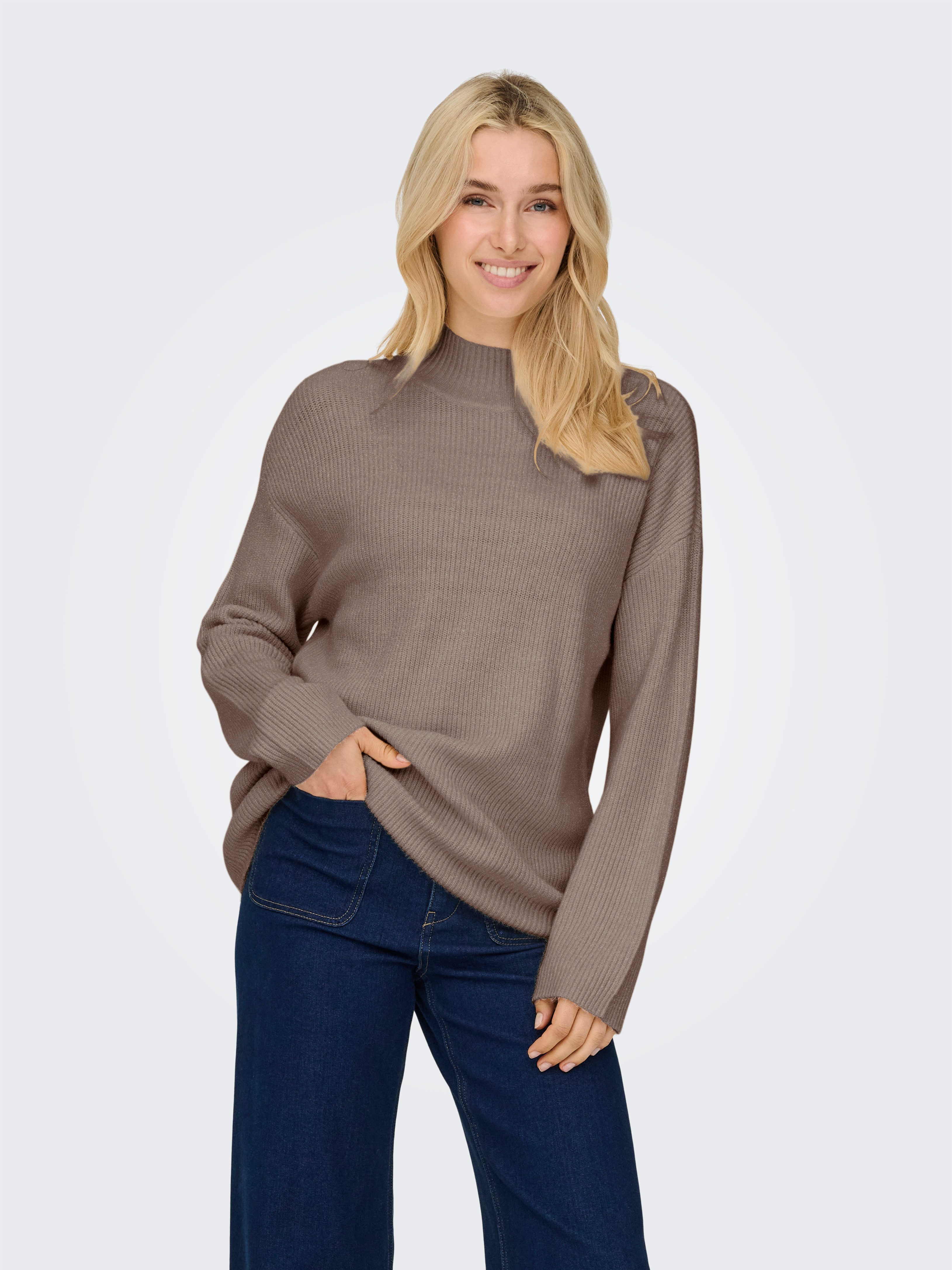 ONLY Strickpullover ONLKATIA LS RIB HIGHNECK günstig online kaufen