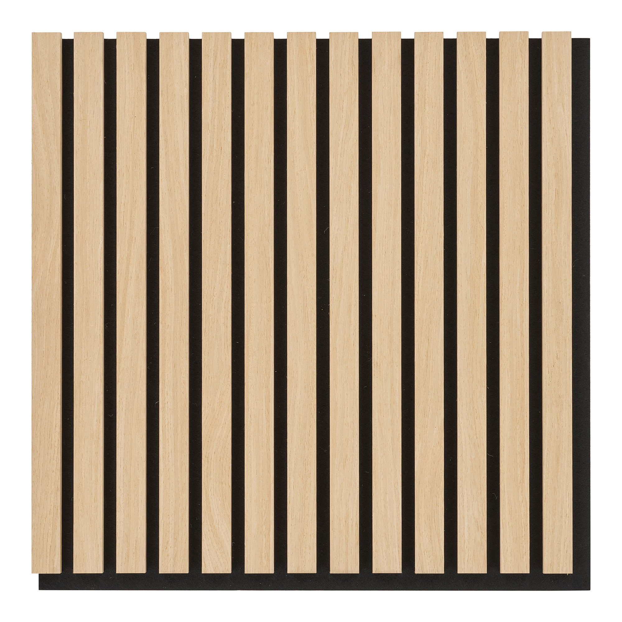 tinkaro Wanddekoobjekt Akustikpanel Echtholzfurnier 52x52x2,2 cm Eiche Natur (1 St), Schallabsorber mit Echtholzfurnier für Wohn- und Arbeitsräume