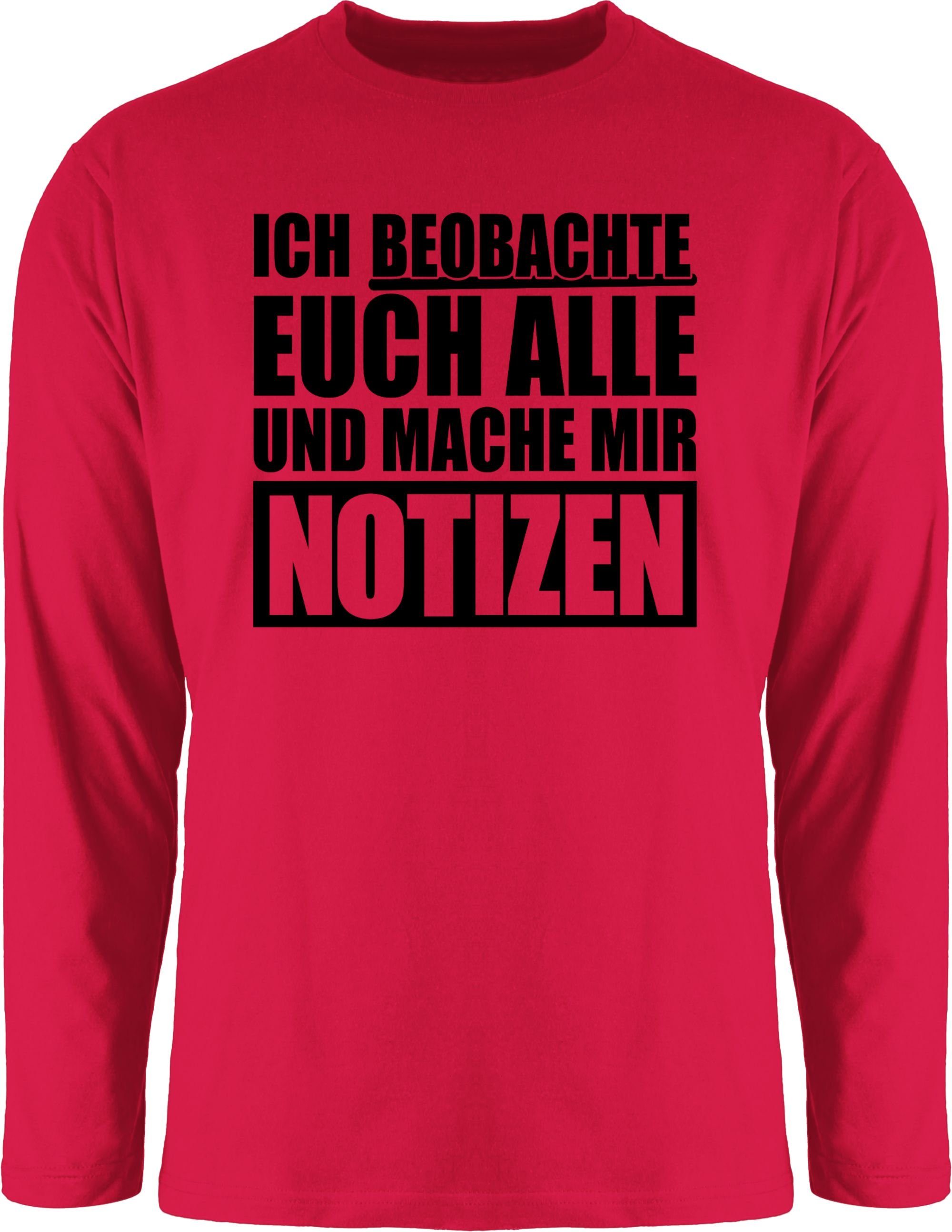 Rundhalsshirt Ich beobachte euch alle - schwarz