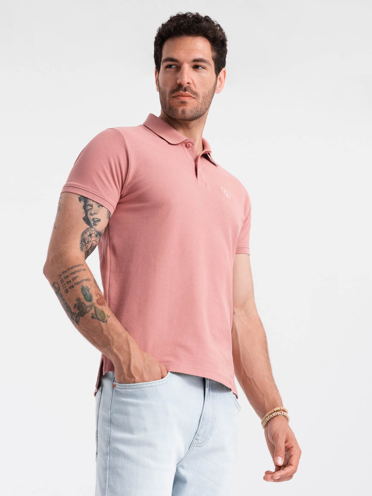 OMBRE Poloshirt Herren-Poloshirt aus Piqué-Strick BASIC günstig online kaufen