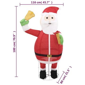 vidaXL Dekolicht Weihnachtsdekoration Weihnachtsmann LED Luxus-Gewebe 180 cm