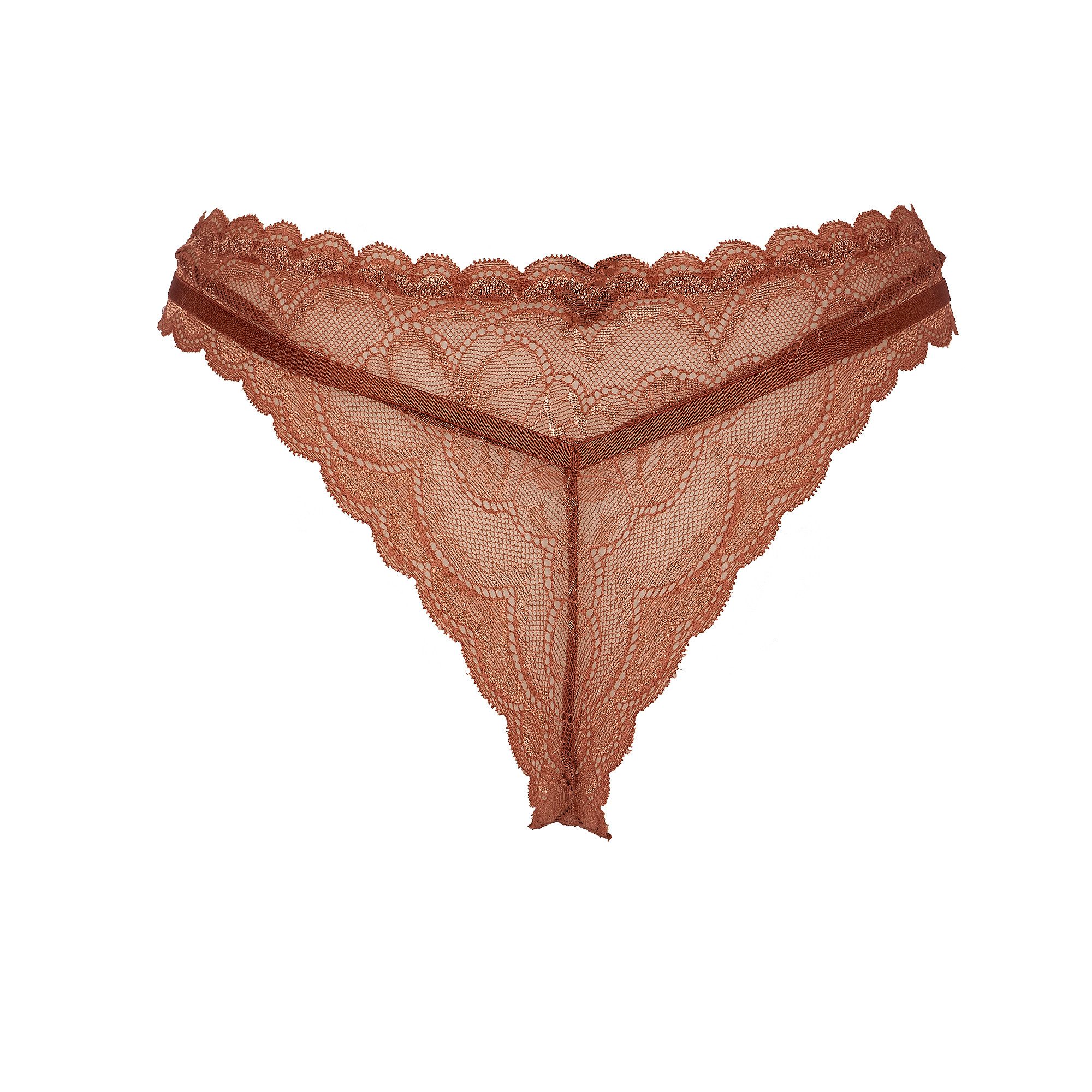 After Eden D-cup & up String Mexy mit Spitze, Riemchendetails, feminin, bequem, weich, elastisch