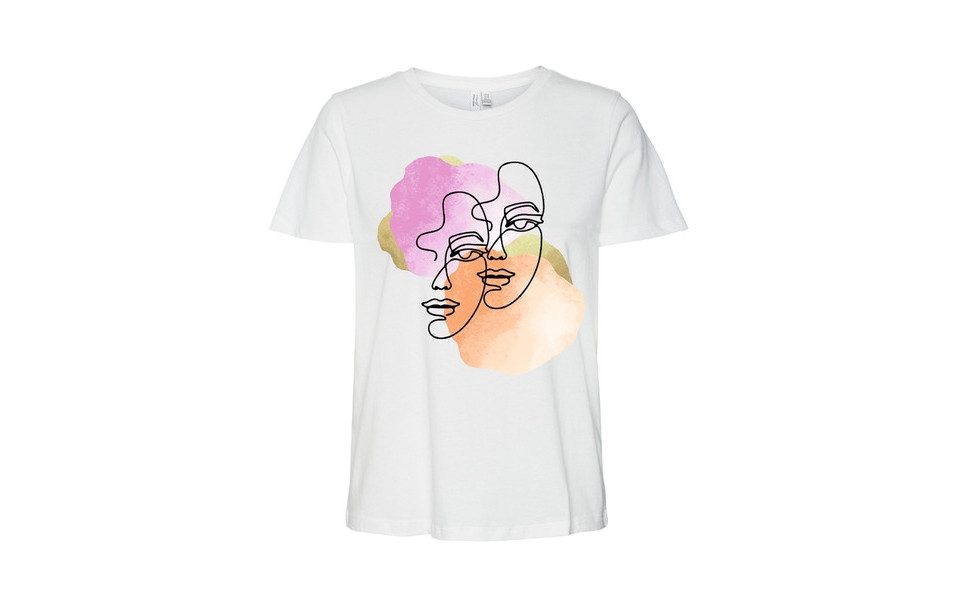 Vero Moda Kurzarmshirt VMDIFACEY S/S O-NECK günstig online kaufen