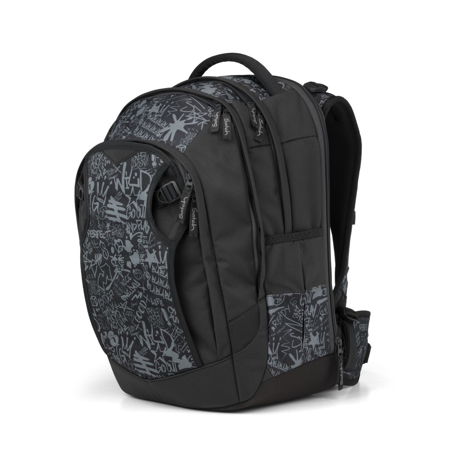Satch Schulranzen Schulrucksack MATCH PLUS Street Ink (1 Stück), Schulranzen, ergonomisch, 30 + 5 Liter, 4 Fächer – Bild 3 von 5