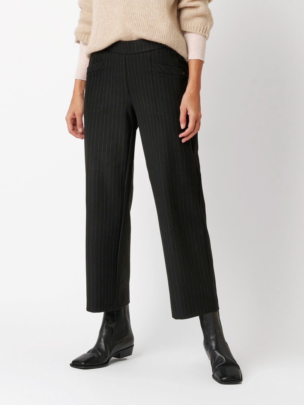 TONI Palazzohose Sue mit feinen Nadelstreifen