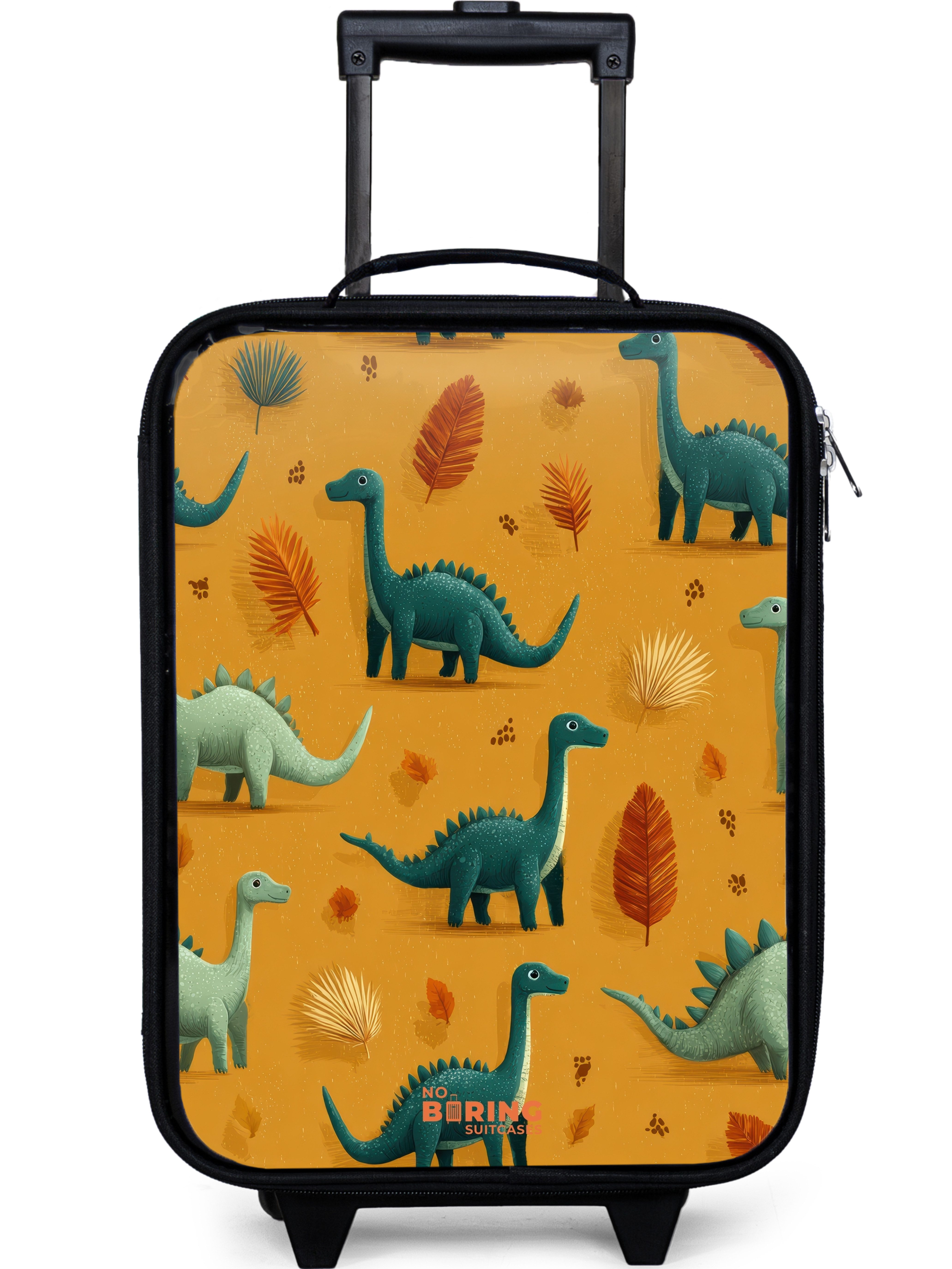 NoBoringSuitcases.com© Kinderkoffer mit leuchtende Räder - Langhälse in herbstlicher Landschaft, 2 Rollen, Kinder Чемоданы Klein, Trolley Handgepäck, Reisekoffer