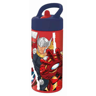 The AVENGERS Trinkflasche The avengers Wasserflasche The Avengers Infinity Rot Schwarz 410 ml