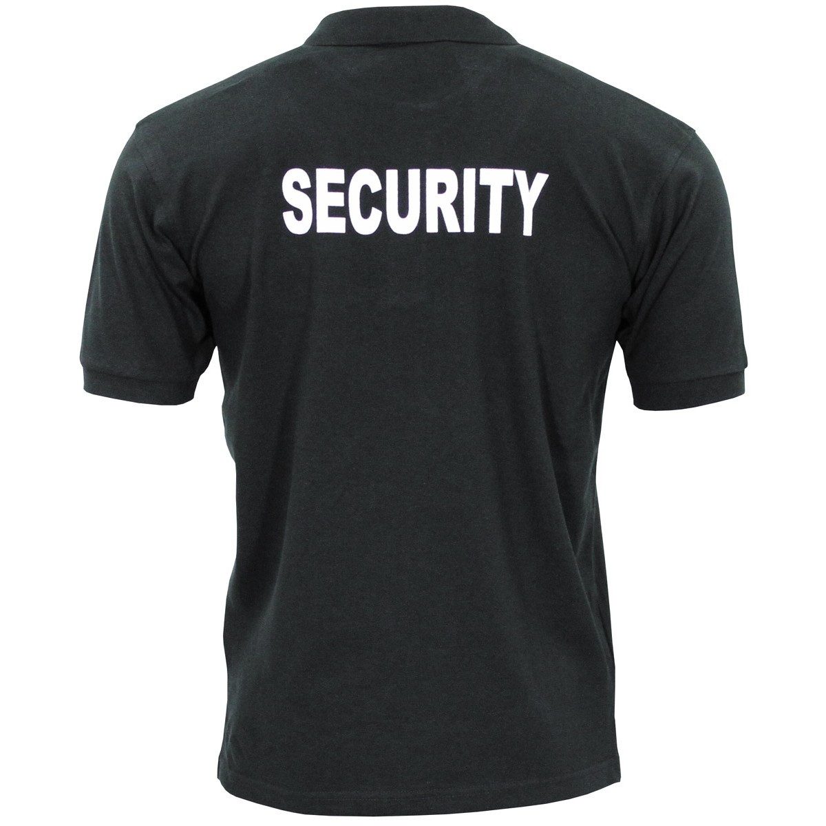MFH Poloshirt Poloshirt "Security", bedruckt, schwarz günstig online kaufen