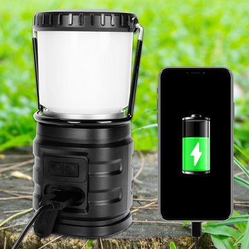 Bettizia LED Gartenleuchte LED Campinglampe Laterne Zelt Lampe Zeltlicht Akku USB IP65 Outdoor