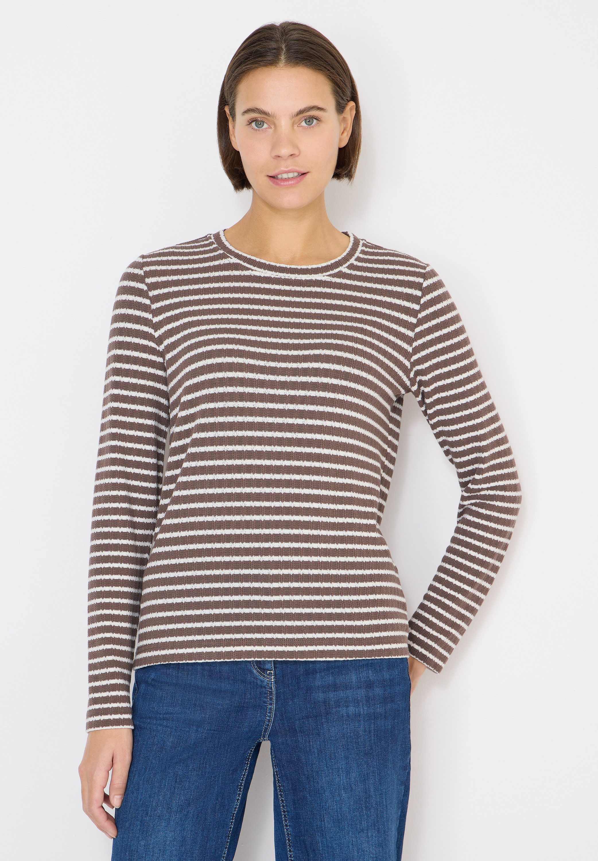 CECIL Langarmshirt im Streifen-Design