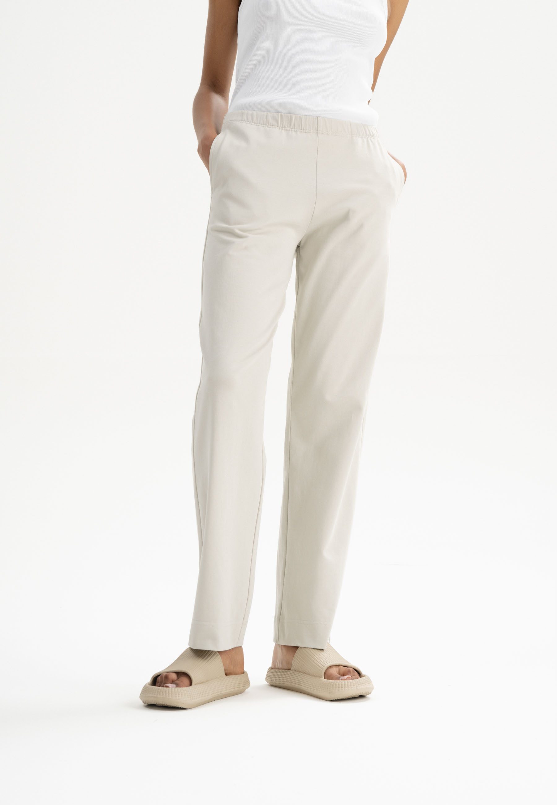 MELA Cargohose Jersey Lounge Hose Style KIRANI Zwei Seitentaschen