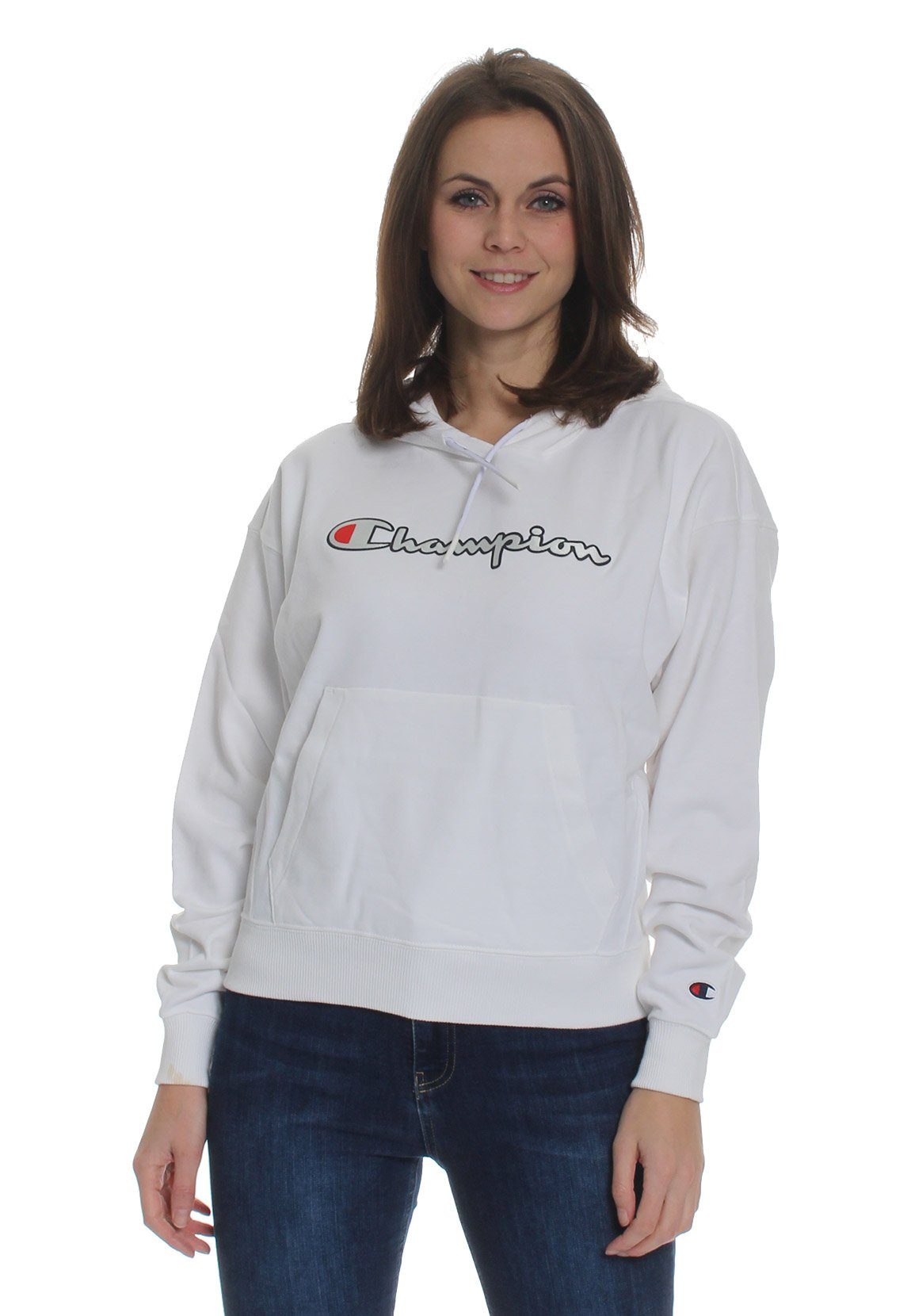 Champion Kapuzensweatshirt Champion Kapuzenpullover Damen 112638 S20 WW001 WHT Weiß | Sweatshirts