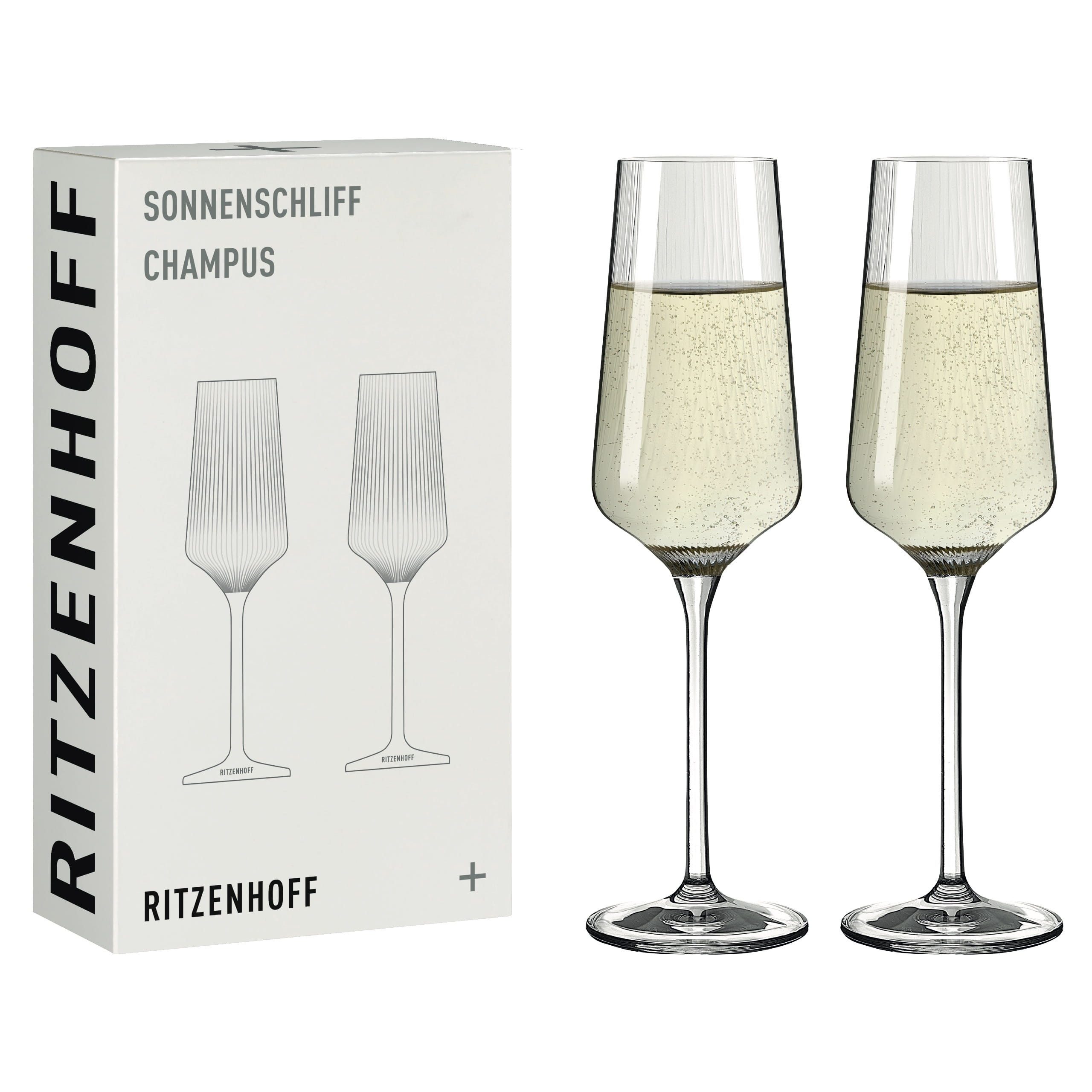 Ritzenhoff Champagnerglas Sonnenschliff