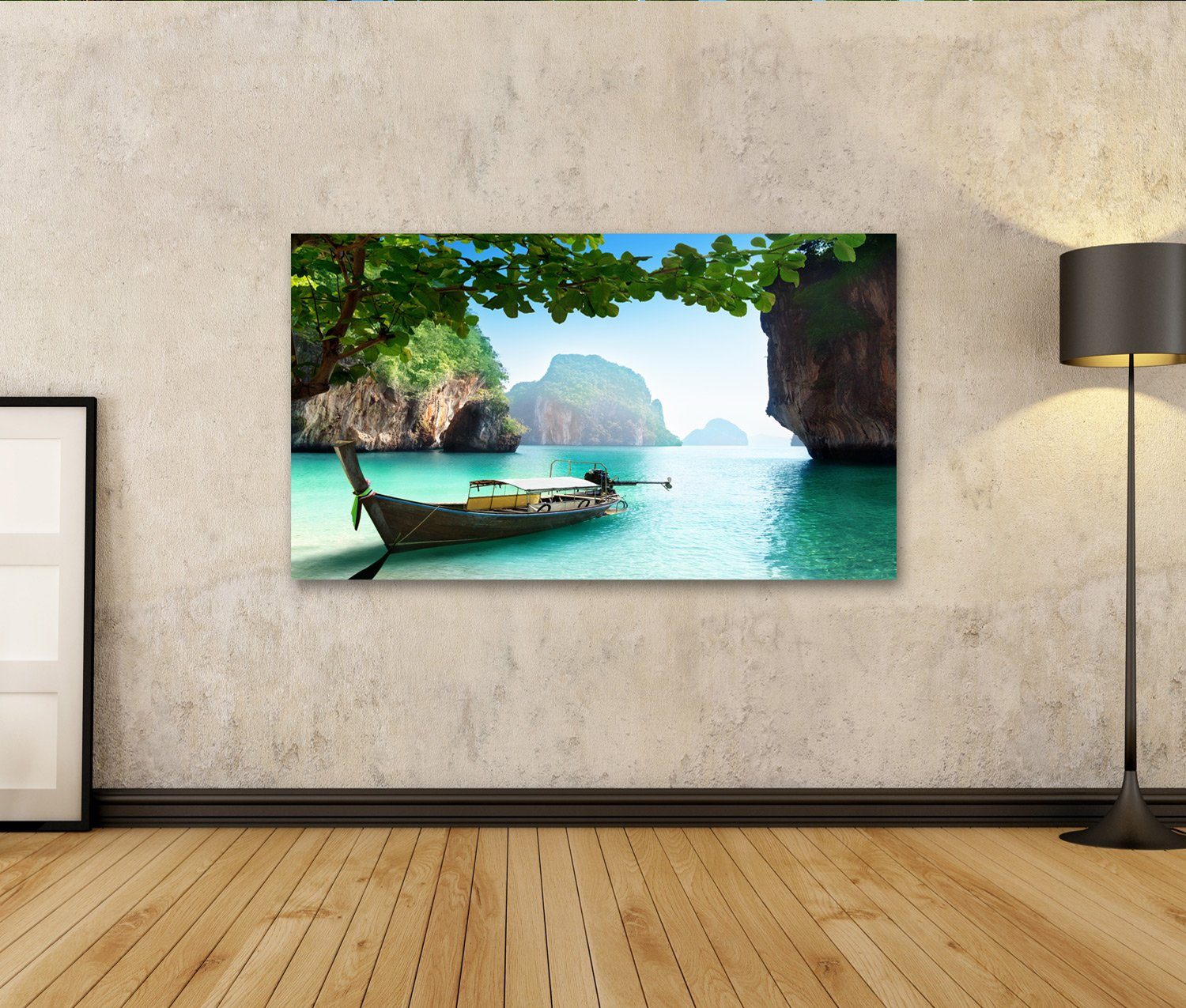 islandburner Leinwandbild Bild auf Leinwand Boot günstig online kaufen