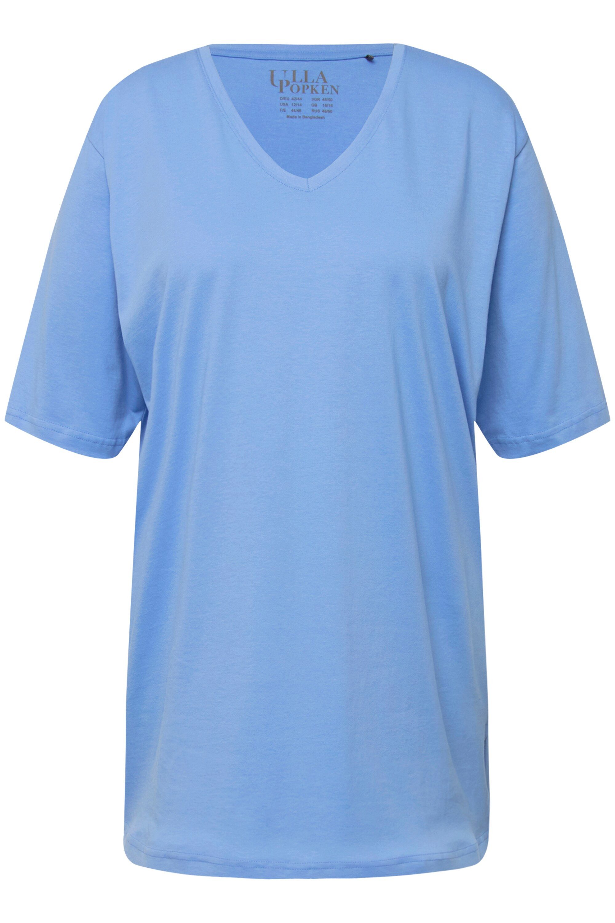Ulla Popken T-Shirt T-Shirt V-Ausschnitt Relaxed günstig online kaufen