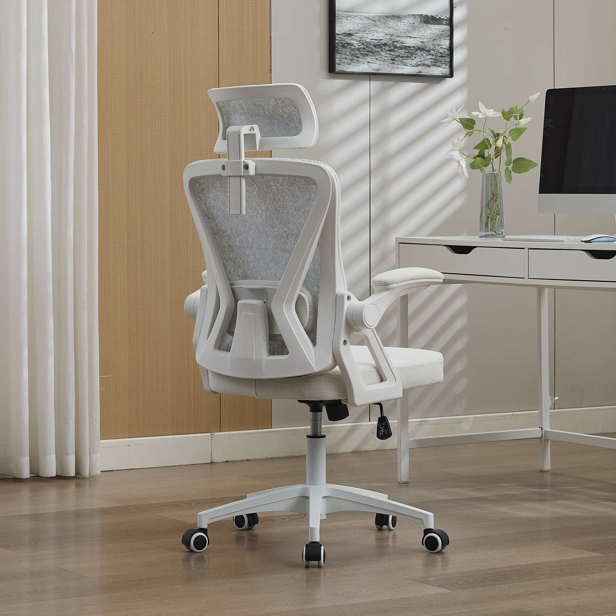 ANYSUN Bürostuhl ergonomisch Drehstuhl mit Rollen Büro Schreibtischstuhl (Bürostuhl Einzelstück für Büro- und Home-Office Nutzung), Ergonomischer Gamingstuhl Home Office Mesh Rücken Kopf- Lendenstütze