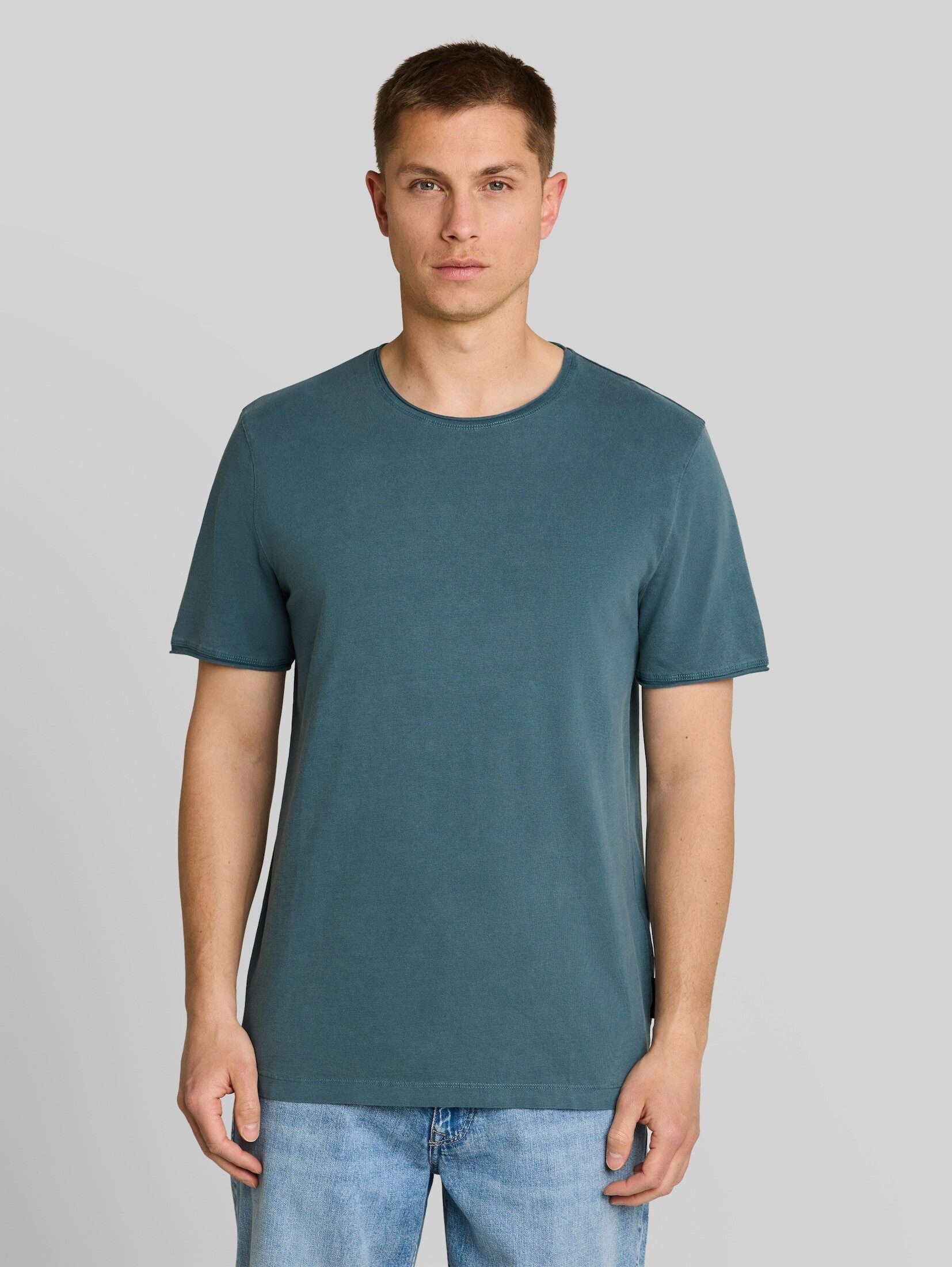 TOM TAILOR Denim T-Shirt T-Shirt T-Shirt im Used-Look