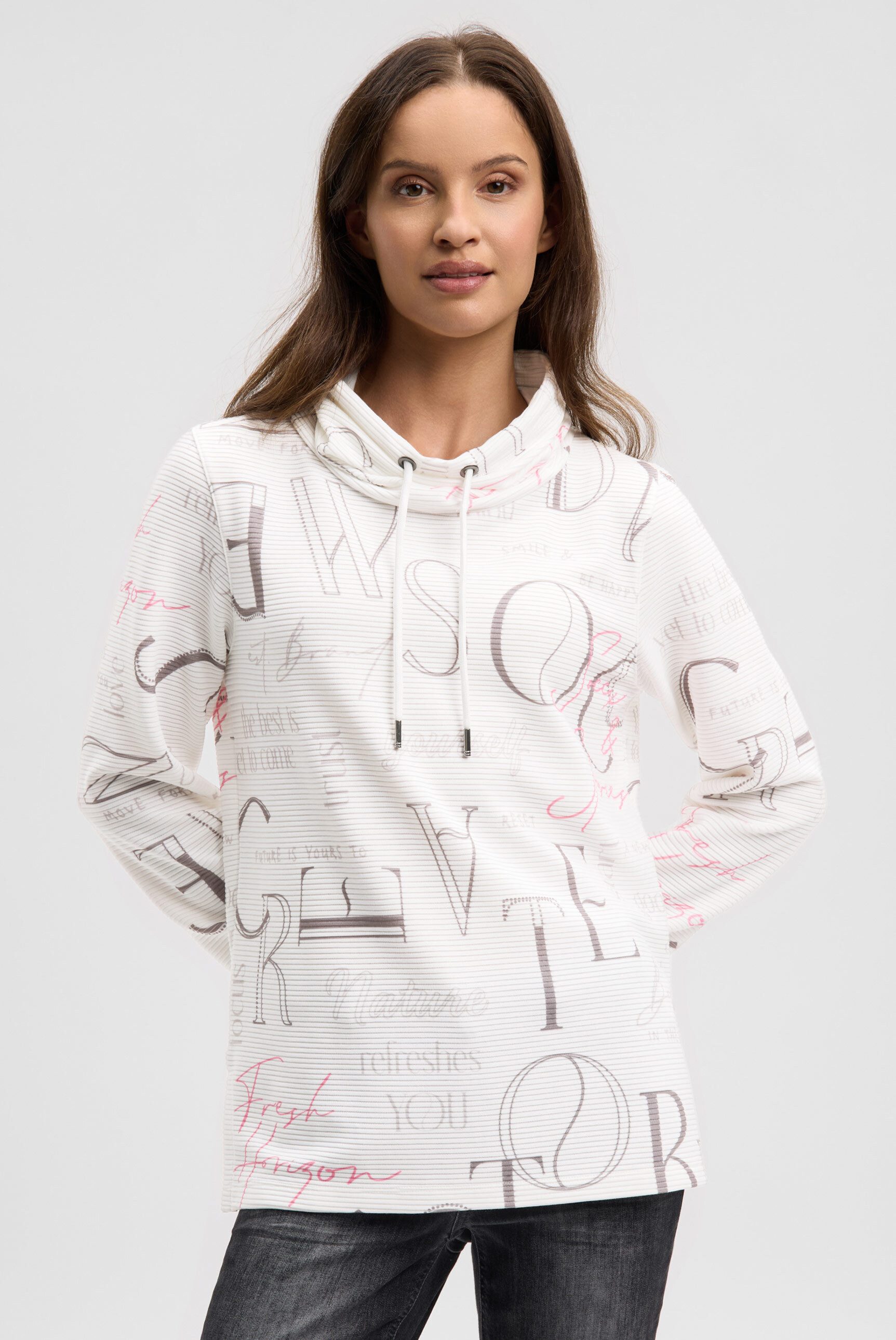 SOCCX Sweater mit Seitenschlitze