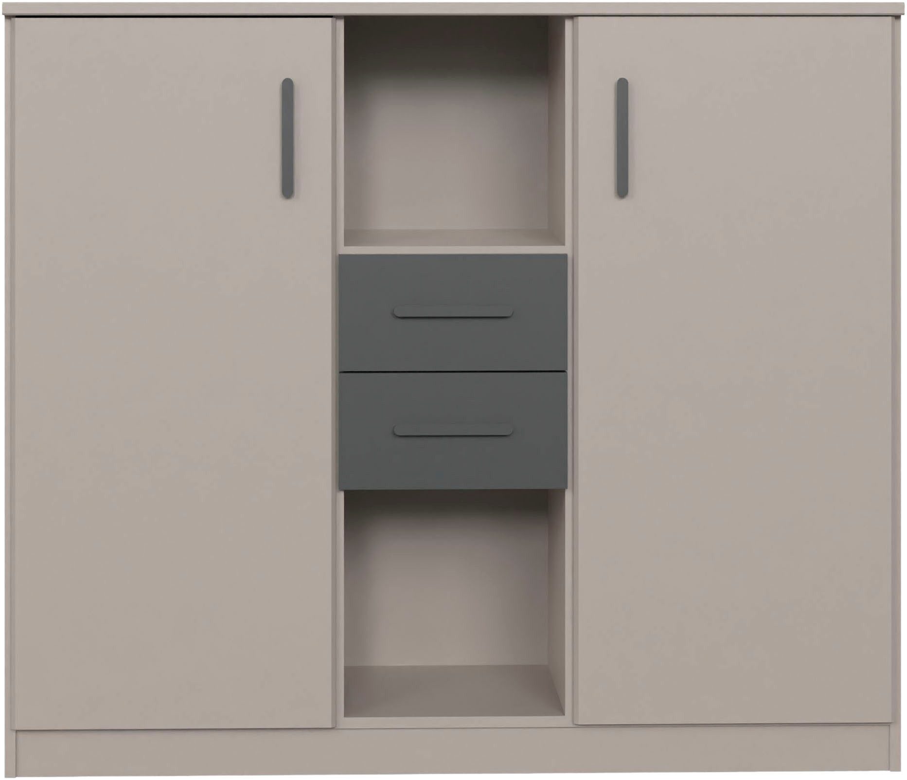 Wimex Highboard Bahamas, inkl. 2 Schubladen in Absatzdekor, Breite: 122cm, Passend zur Jugendzimmer-Serie Bahamas