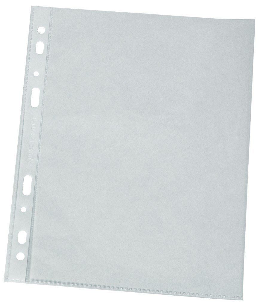 Thumbnail - Q-Connect Organisationsmappe Prospekthüllen Standard - genarbt, 0,05 mm, A4, 100 Stück