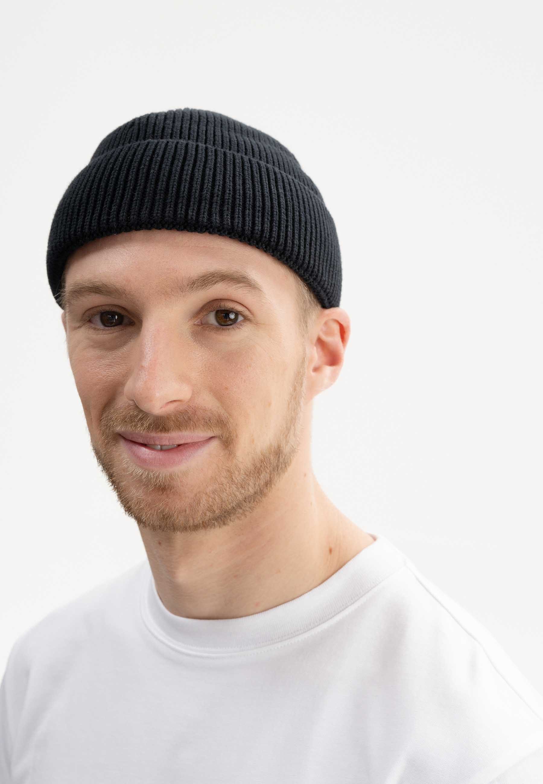 MELA Strickmütze Kurze Rippstrick Mütze Style RAFI günstig online kaufen