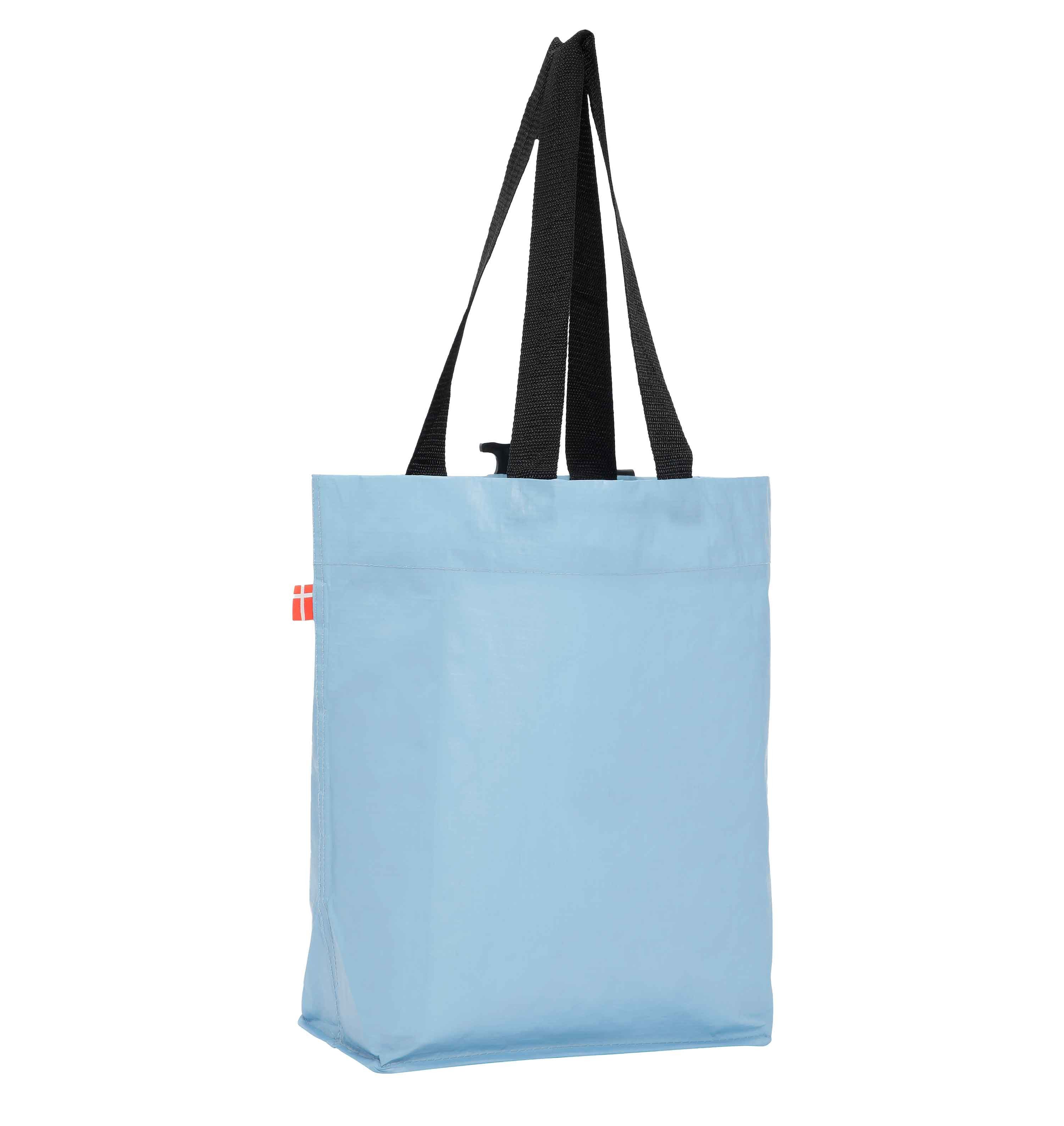 BIKEZAC Shopper Wiederverwertbarer Fahrrad EINKAUFS-Tasche Einkaufstasche mit Clip on (Fahrradeinkaufstasche wasserdicht Gepäckträger Einkaufswagen)