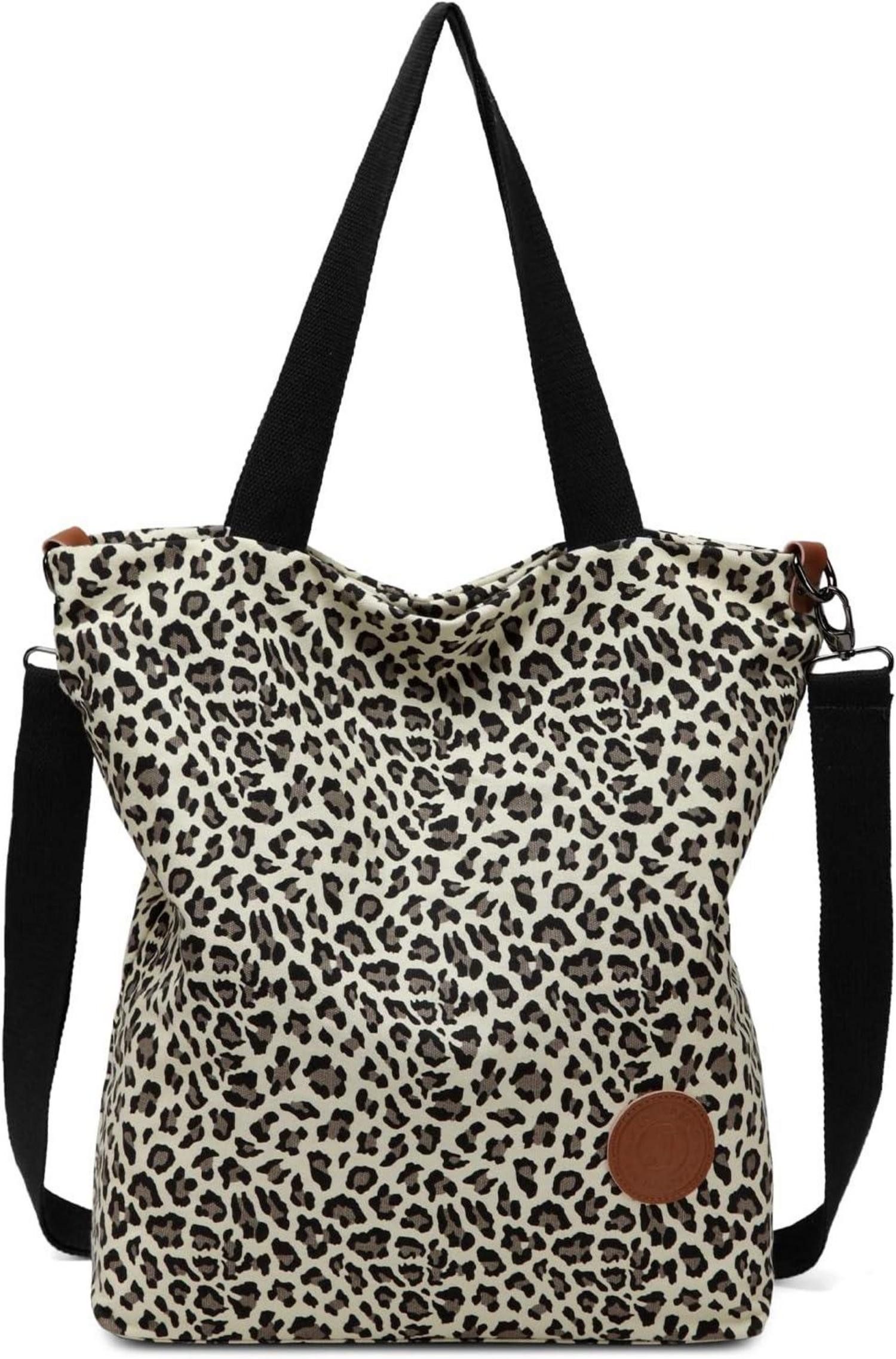 Schultertasche Damen Canvas Handtasche Schultertasche Multifunktionale Umhängetasche