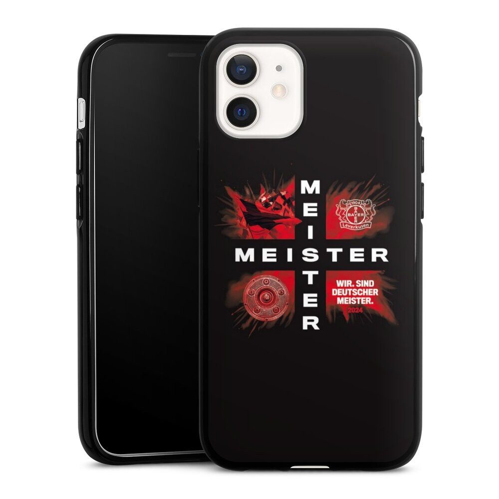 DeinDesign Handyhülle Bayer 04 Leverkusen Meister Offizielles Lizenzprodukt, Apple iPhone 12 mini Silikon Hülle Bumper Case Handy Schutzhülle