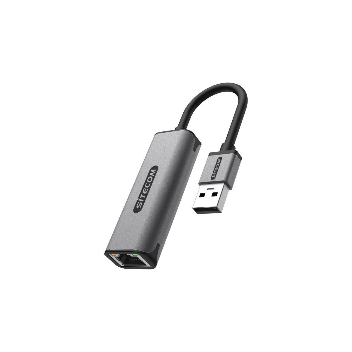 Sitecom AD-1004 USB-Adapter USB-A zu RJ45 (Ethernet), 15 cm, Gigabit-Netzwerkadapter mit USB-A, 1000 Mbit/s, Plug & Play, kompakt