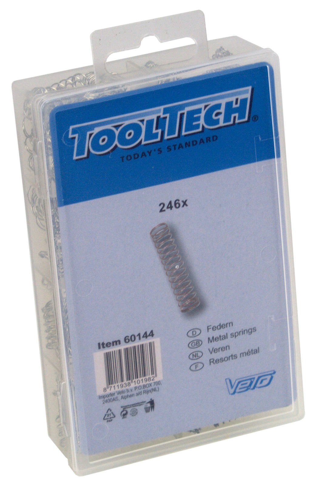 Veto Druckfeder Druckfedern 246 teilig Spiral Federn Sortiment