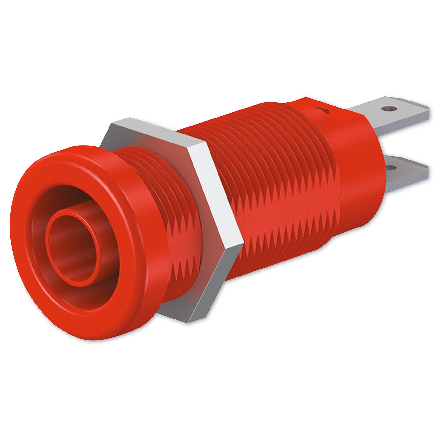 Klemmen STÄUBLI Sicherheitsbuchse, 66.9131-22, 4 mm, rot