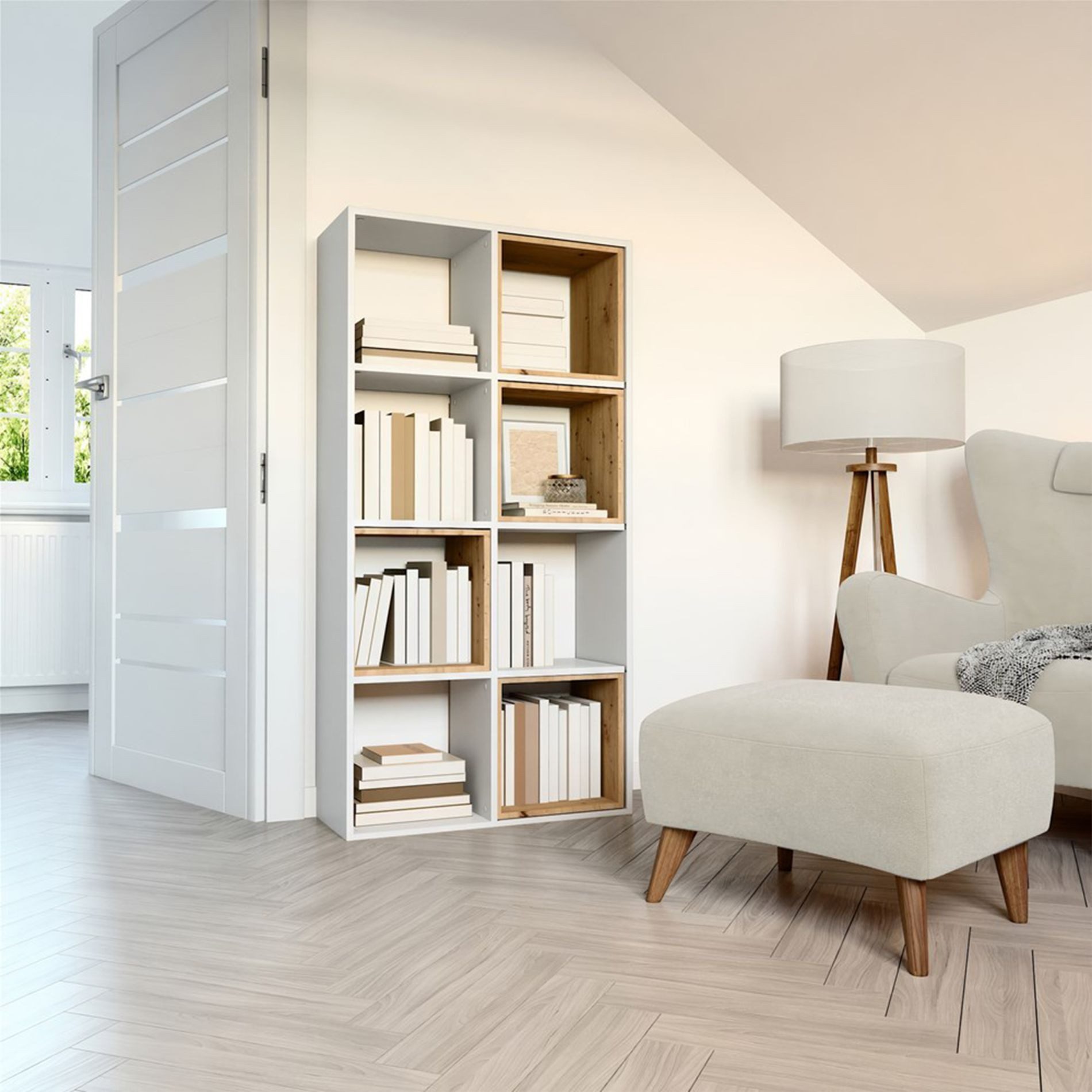 Selsey Standregal MALAX, Regal mit 4, günstig online kaufen
