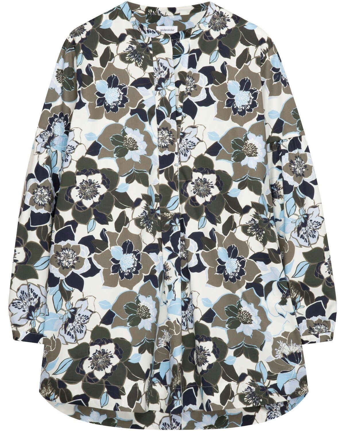 Druckbluse Bluse mit weitem Arm